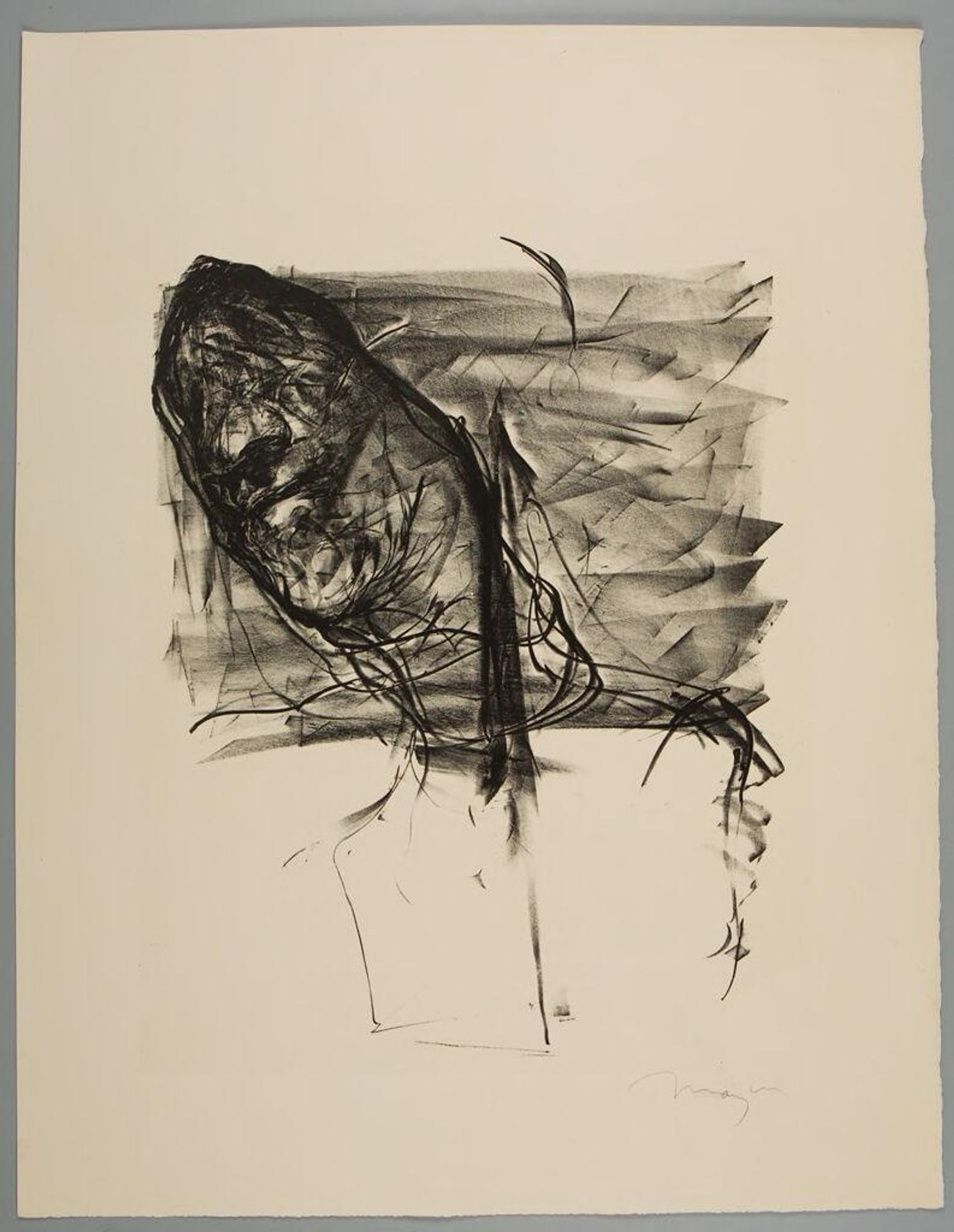 "All the Work I Do Is in My Neck," Plate XIII by Michael Mazur