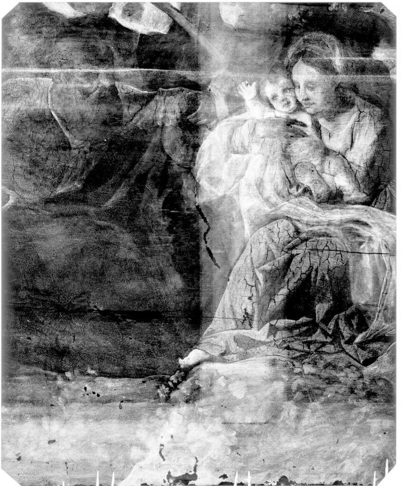 X-radiograph(s) of "Holy Family" by Artist of original: (?) Jacopo Palma Giovane