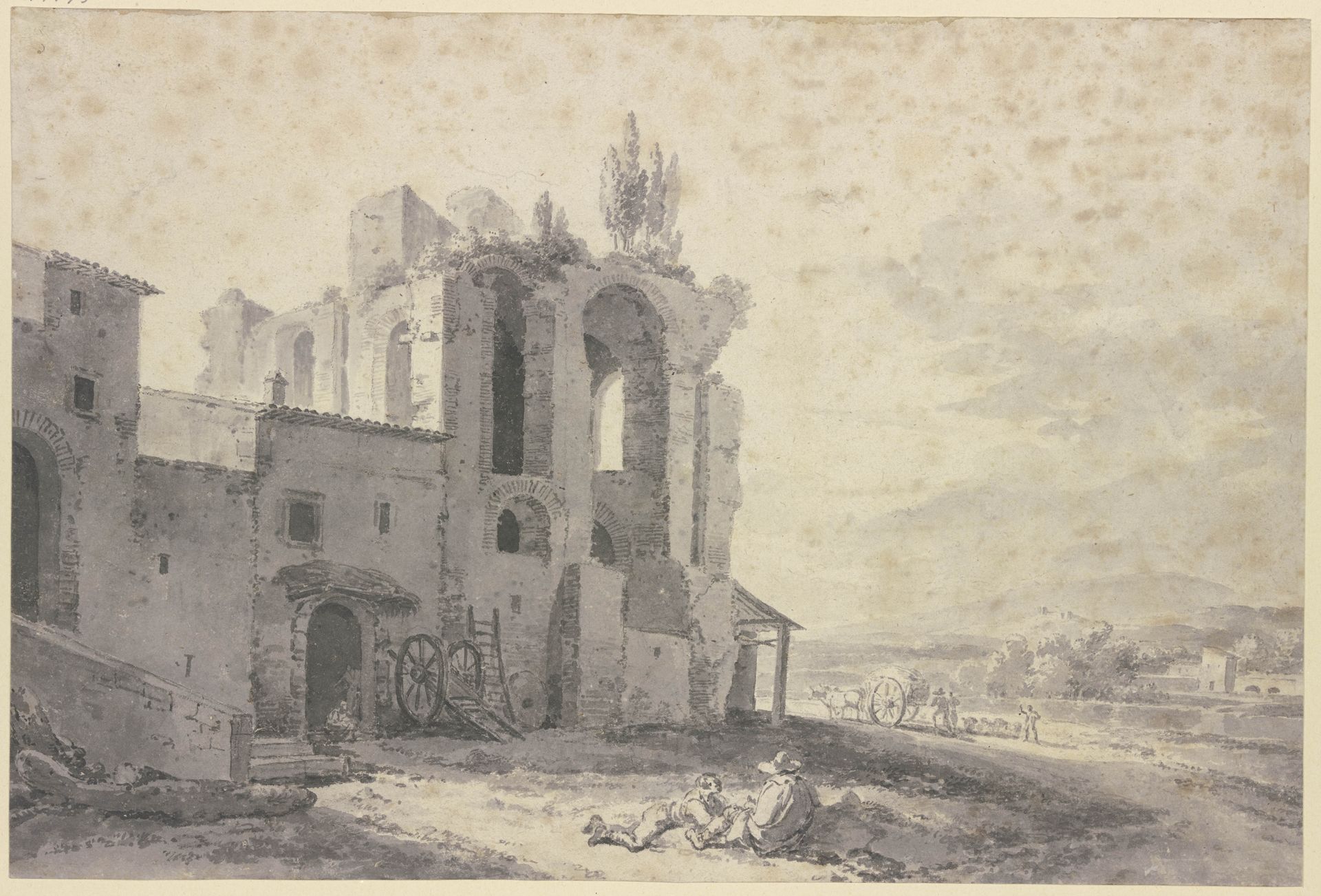 Roman ruins by Jan Asselijn