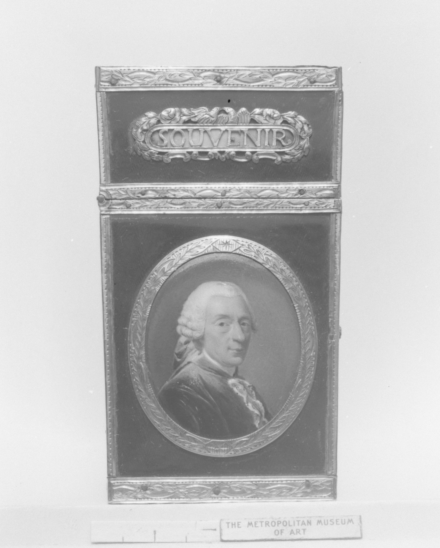 Souvenir with miniature portrait of François Boucher by Alexander Roslin