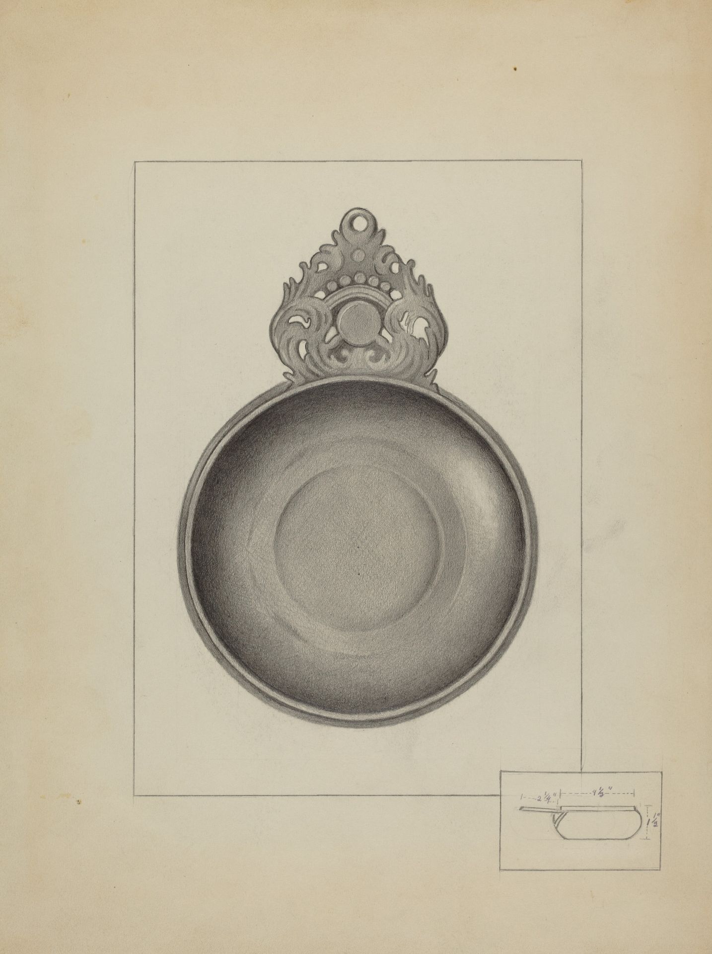 Pewter Porringer by Charles Cullen