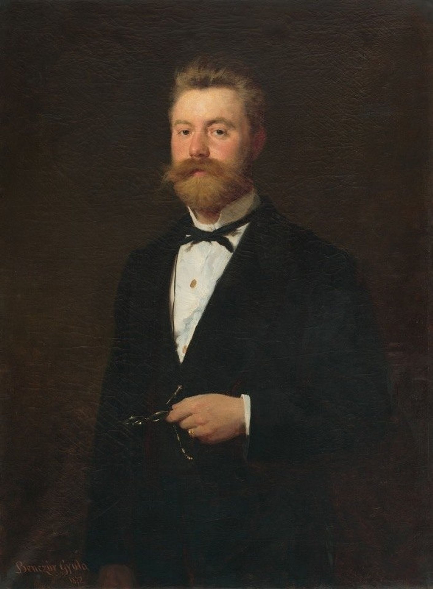 Portrait of Gejza Bencúr. by Gyula Benczúr