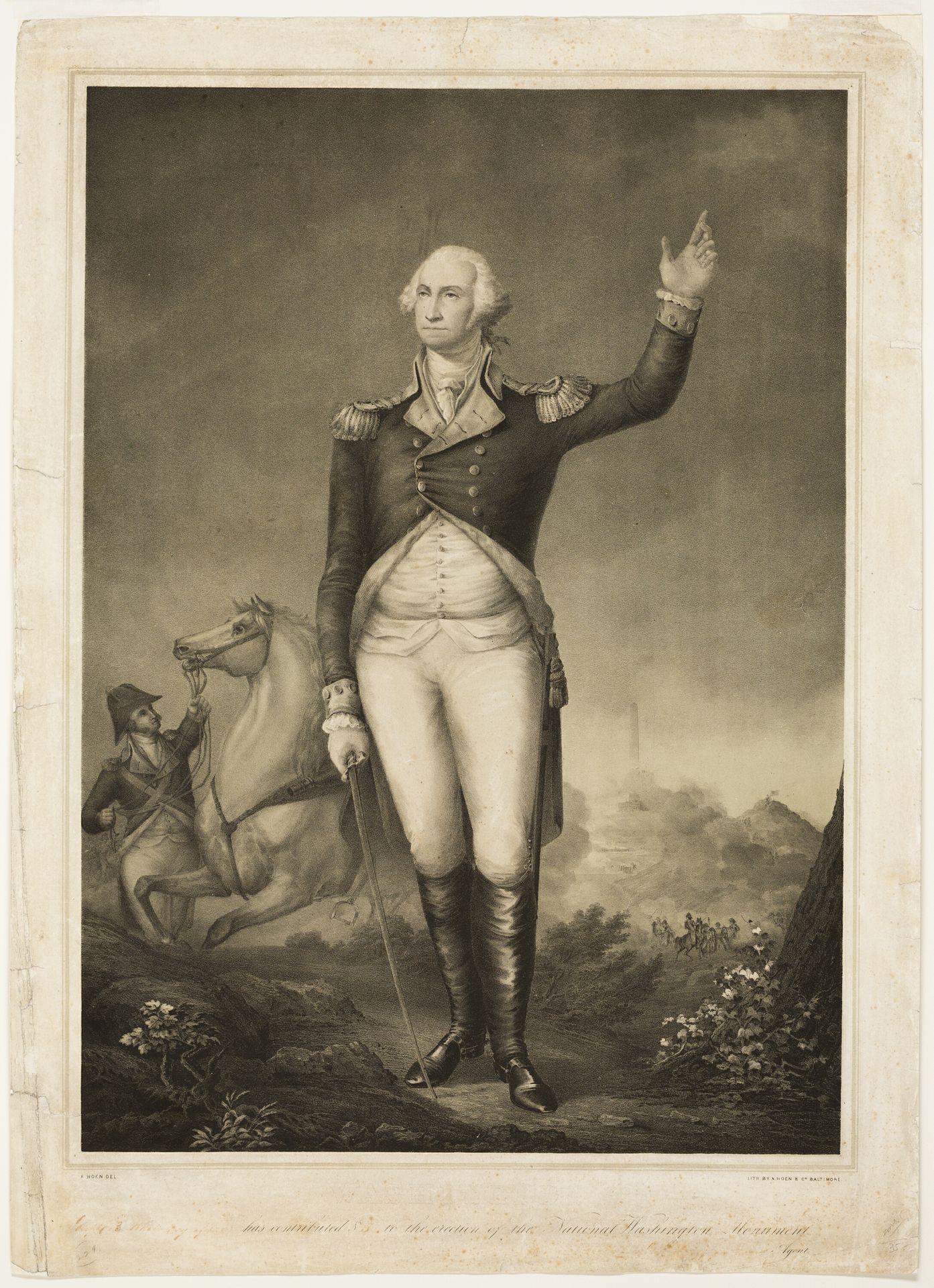 Washington Monument by August Hoen
