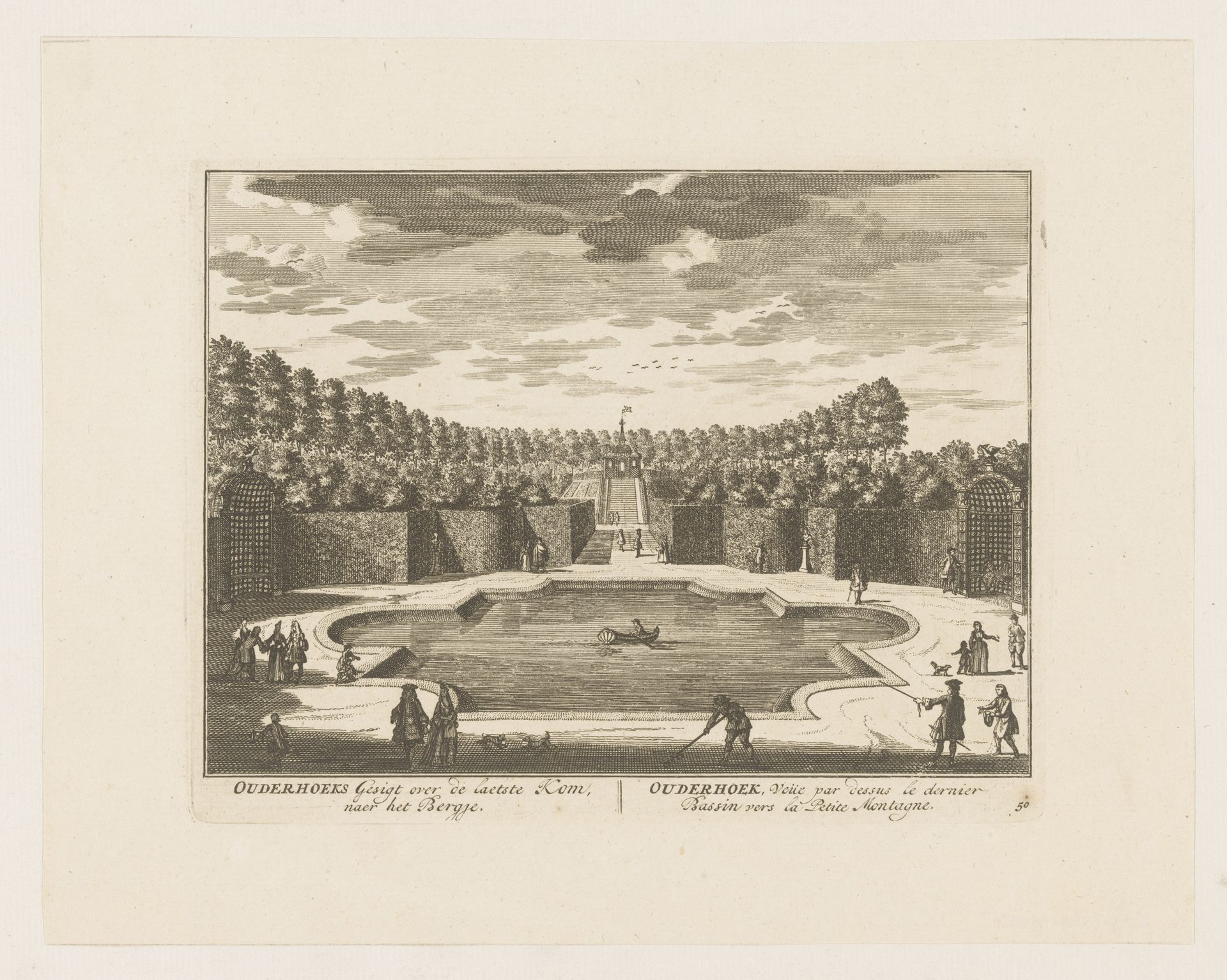 Vijver in de tuin van huis Ouderhoek by Daniël Stopendaal