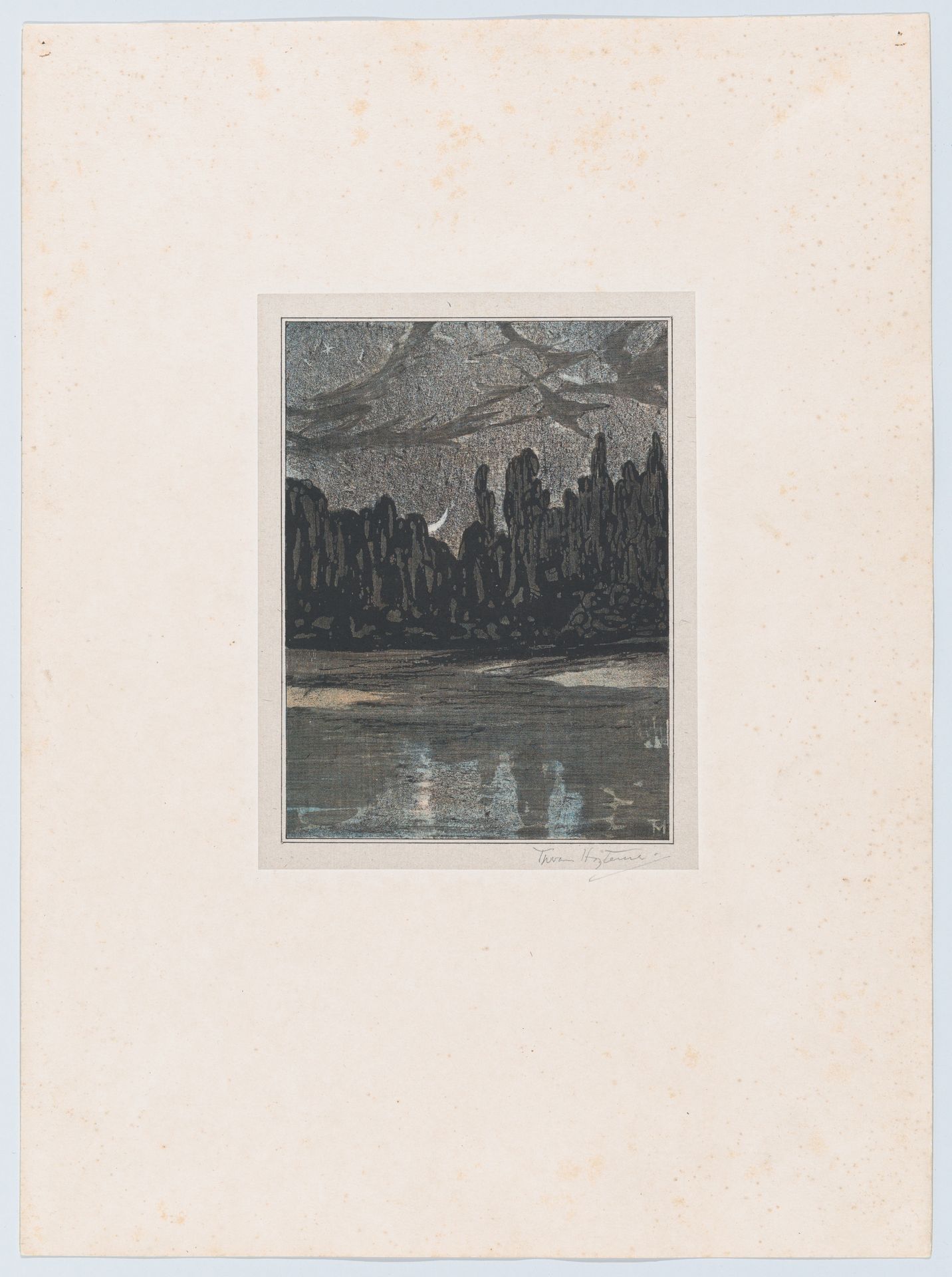 Migratory Birds on a Moonlit Night by Theodorus van Hoytema