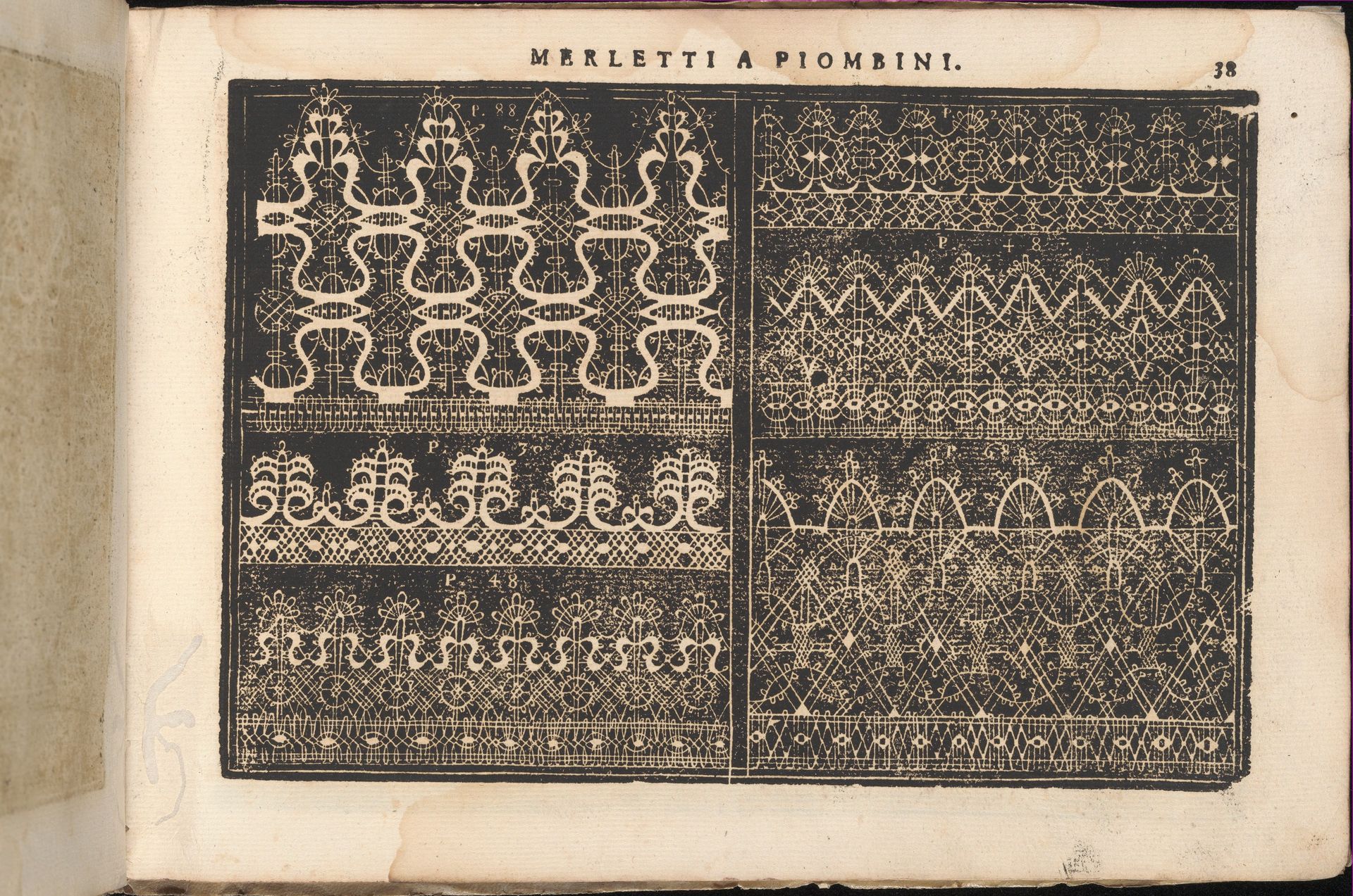 Teatro delle Nobili et Virtuose Donne..., page 38 (recto) by Isabella Catanea Parasole