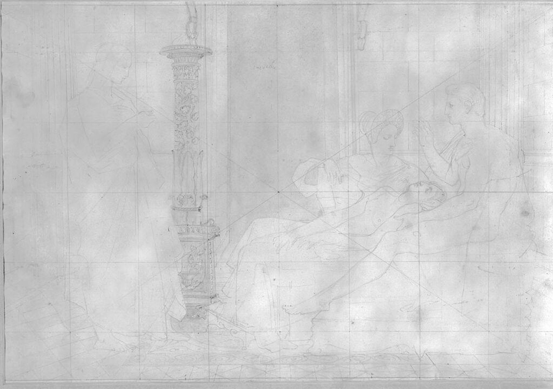 Virgil Reading the Aeneid to Augustus by Jean Auguste Dominique Ingres