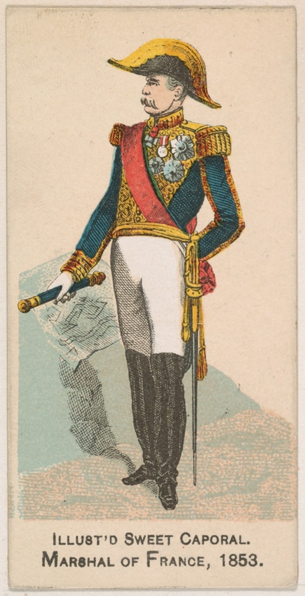 Marshal of France, 1853, from the Military Series (N224) issued by Kinney Tobacco Company to promote Sweet Caporal Cigarettes by Kinney Brothers Tobacco Company