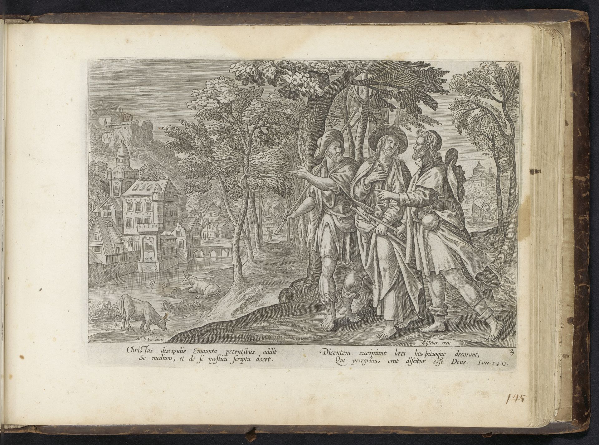 Emmaüsgangers by Julius Goltzius