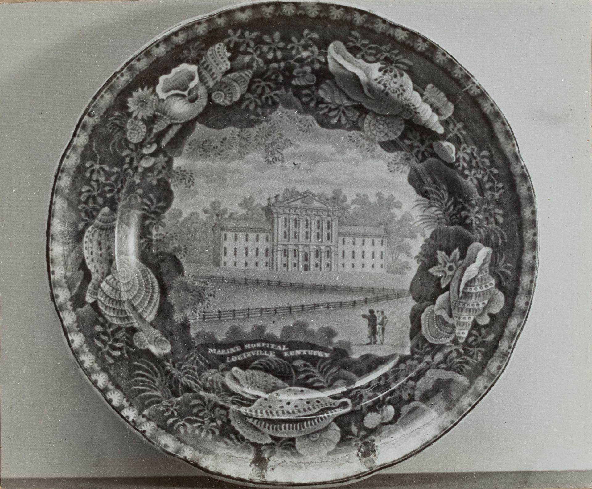 Plate - "Marine Hospital, Louisville" by Helmut Hiatt