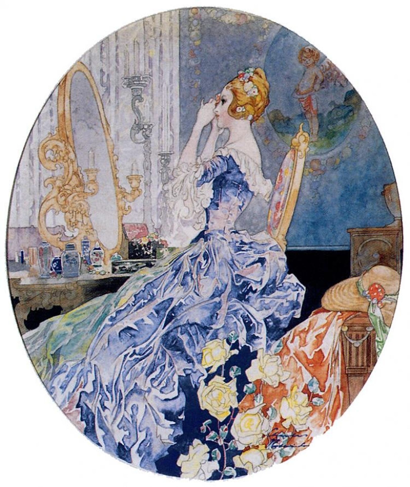 Woman at her vanity by Charles Robinson