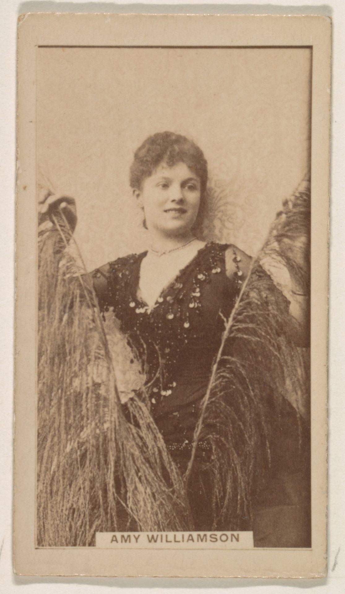 Amy Williamson, from the Actresses series (N245) issued by Kinney Brothers to promote Sweet Caporal Cigarettes by Kinney Brothers Tobacco Company