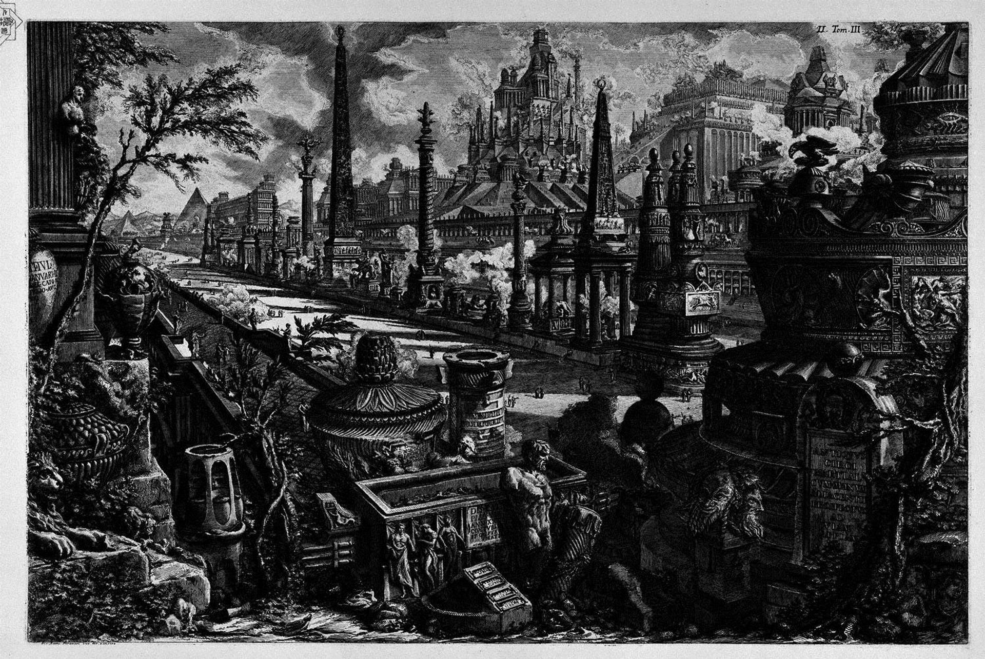 The Roman antiquities, t. 3, Plate II. Following the above table. by Giovanni Battista Piranesi