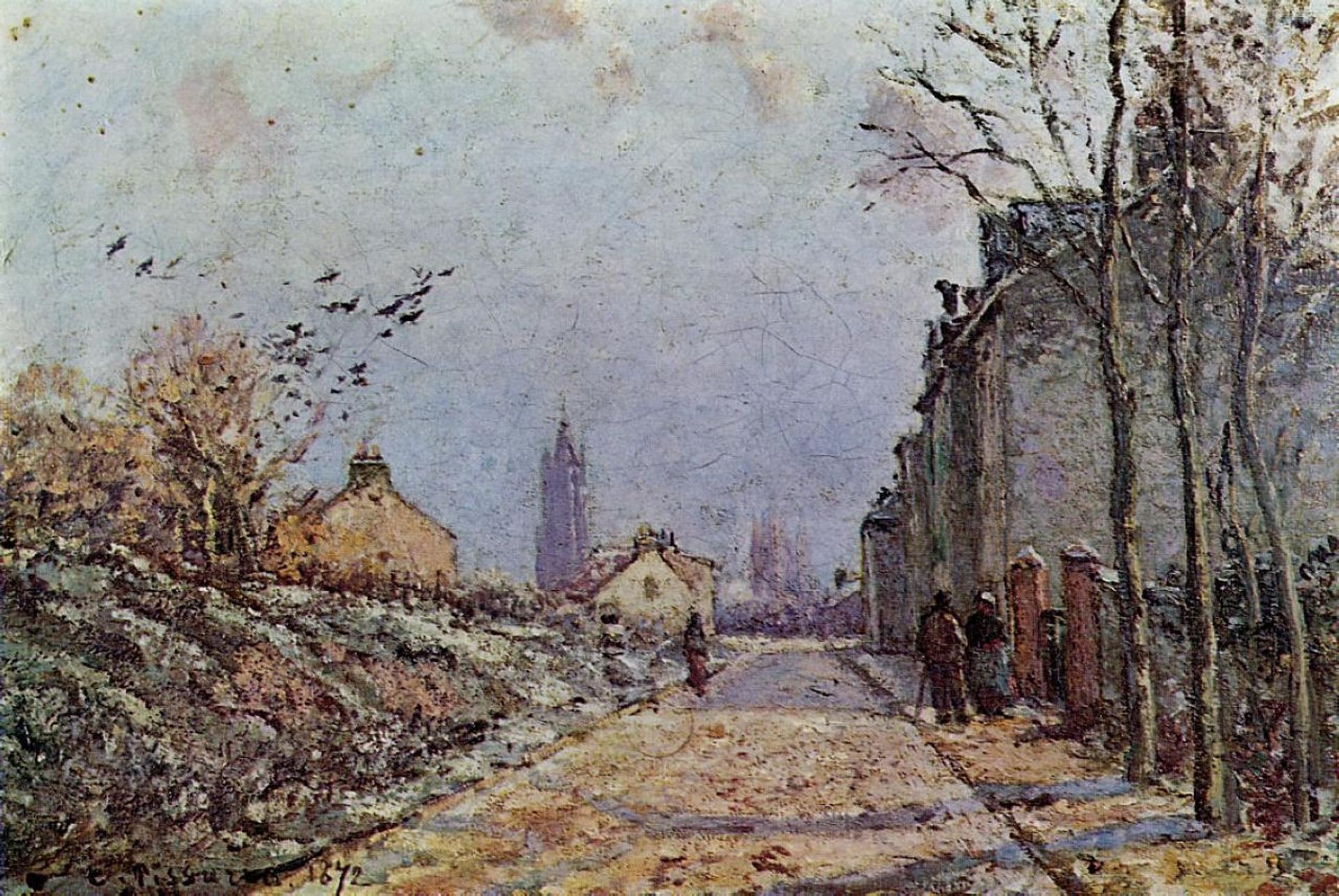 Street Snow Effect by Camille Pissarro