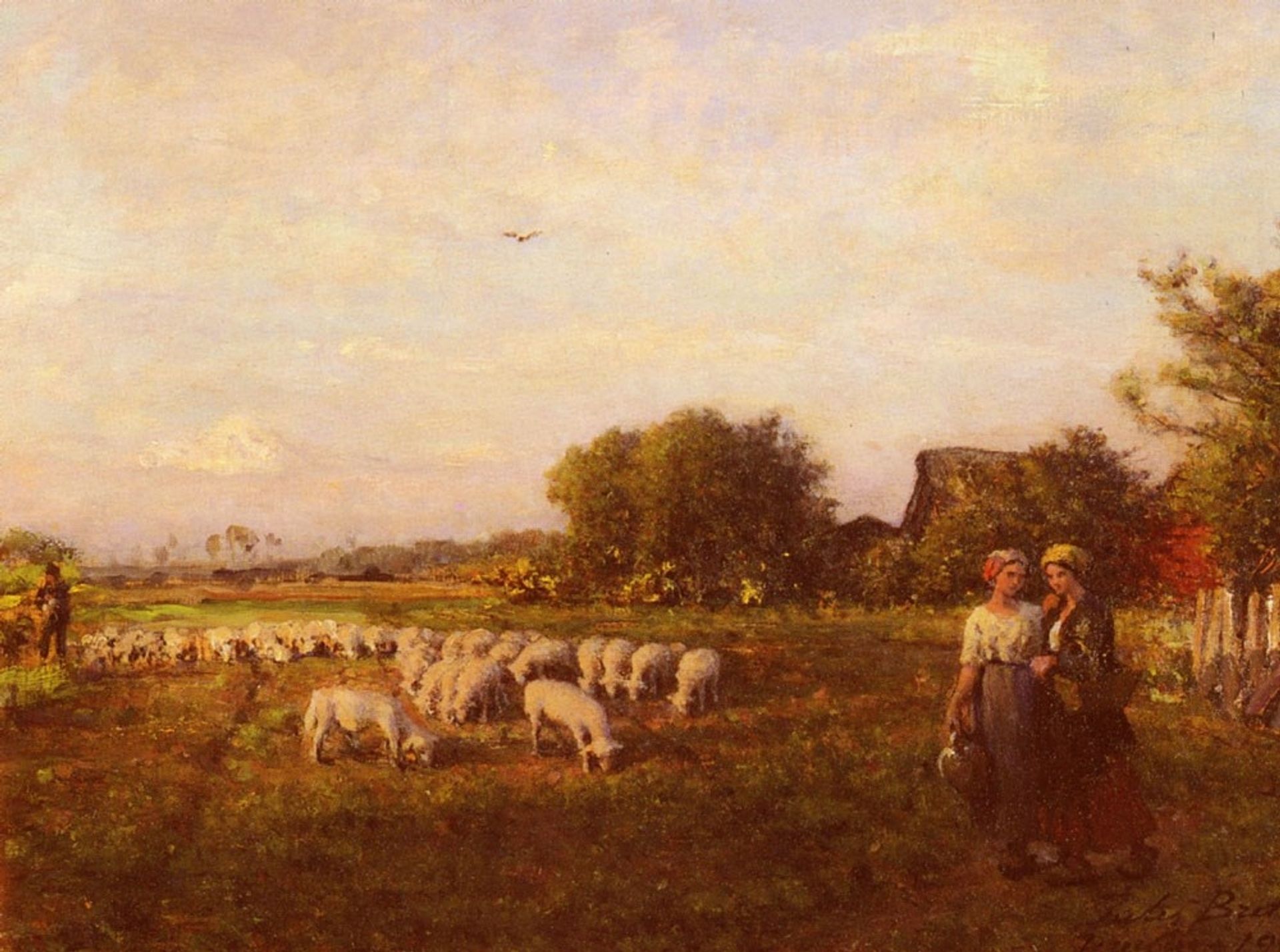 The Shepherd by Jules Breton