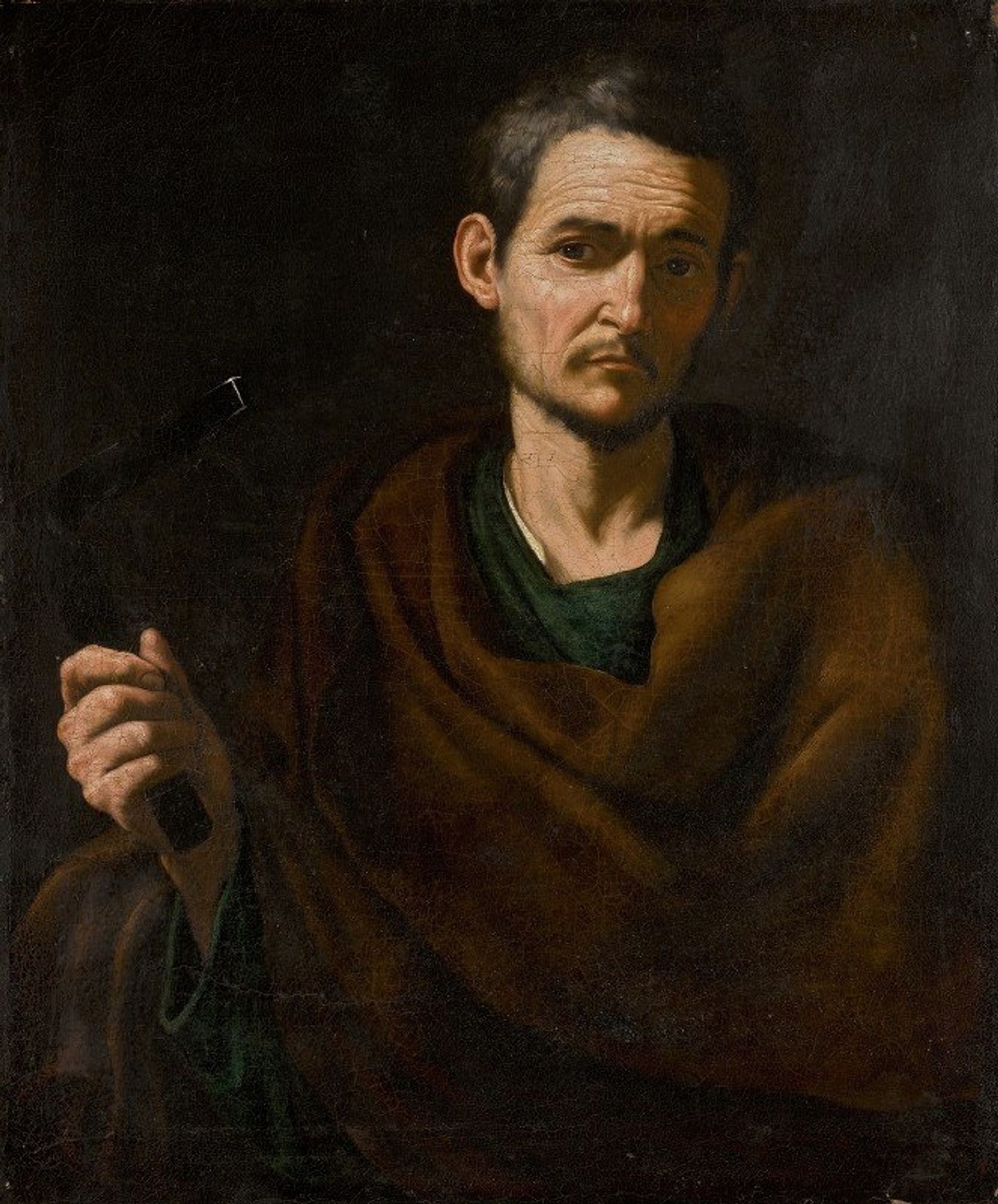 Saint Philip, Half-Length, Holding A Crucifix by Jusepe de Ribera