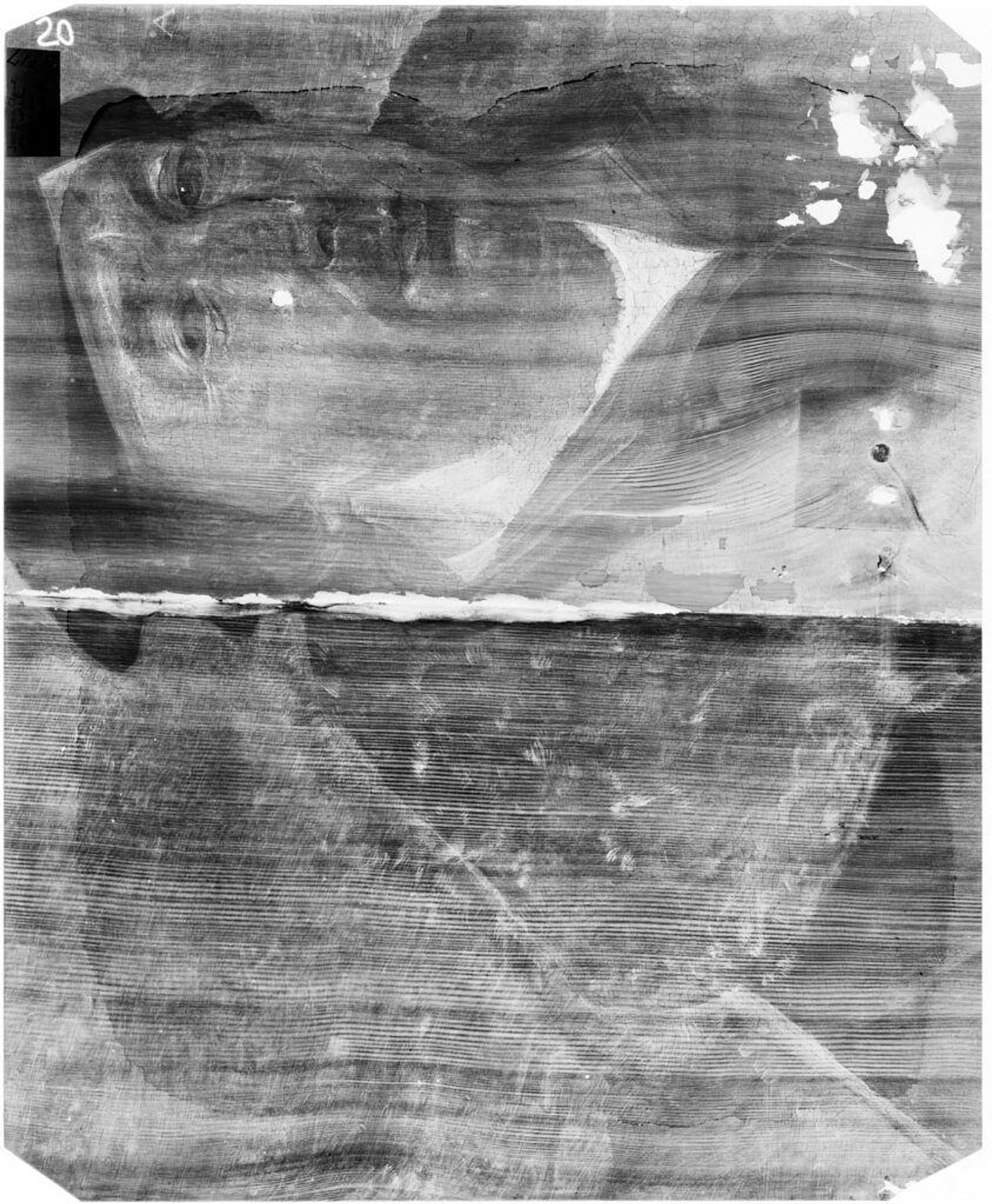 X-radiograph(s) of "Portrait of a Man" by Artist of original: Joos van Cleve