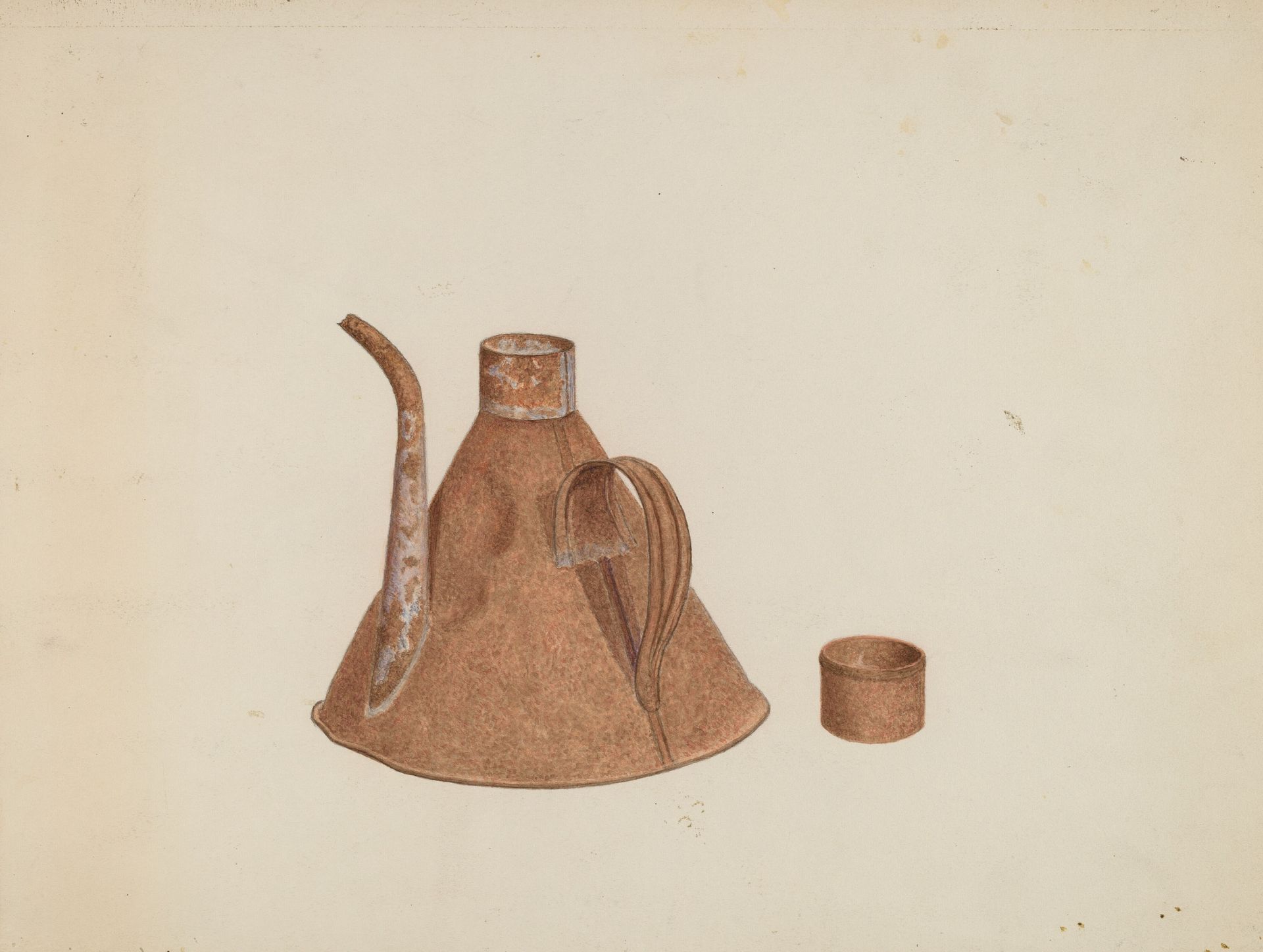 Oil Can with Spout by Earl Butlin