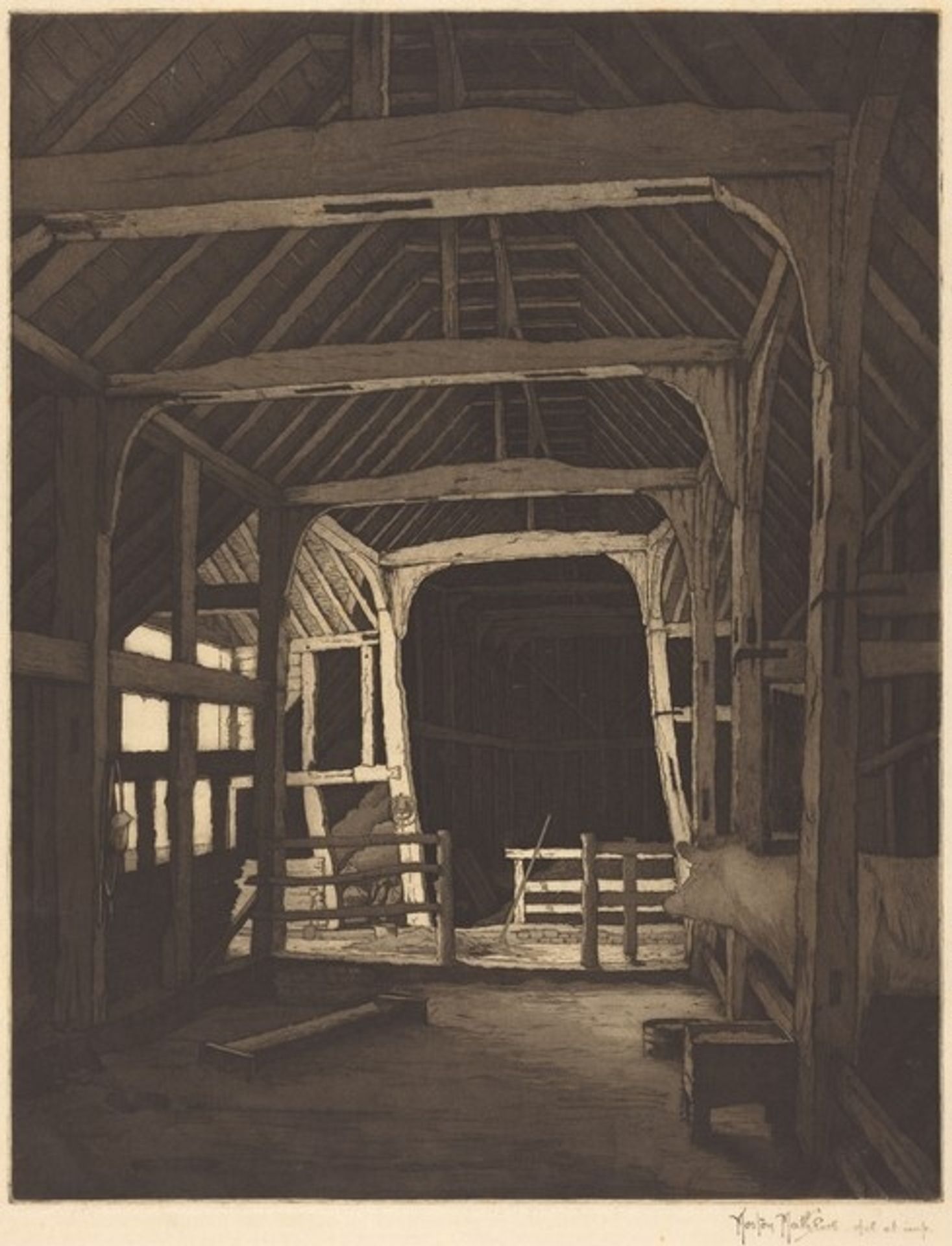 Stanstead Hall Barn by Morton Mathews