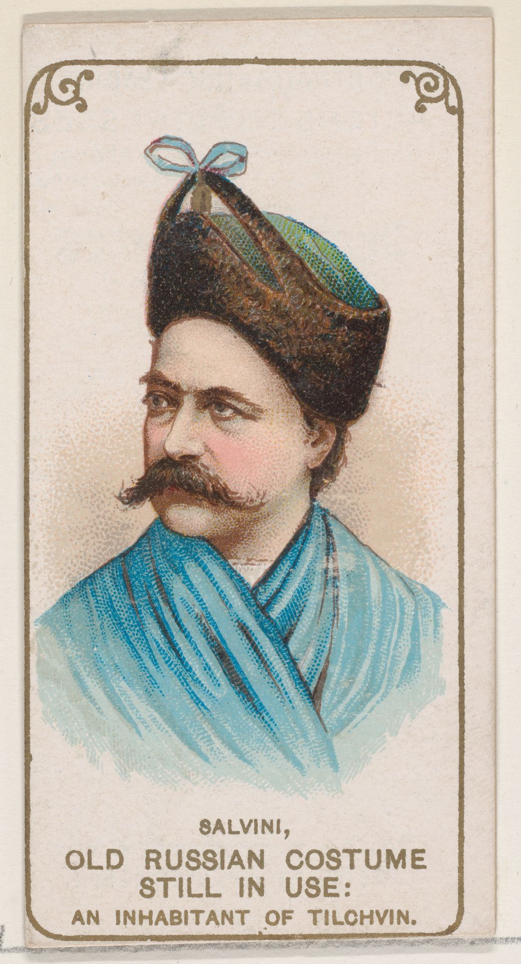 Salvini in Old Russian Costume as an Inhabitant of Tilchvin, from the set Actors and Actresses, First Series (N70) for Duke brand cigarettes by W. Duke, Sons & Co.