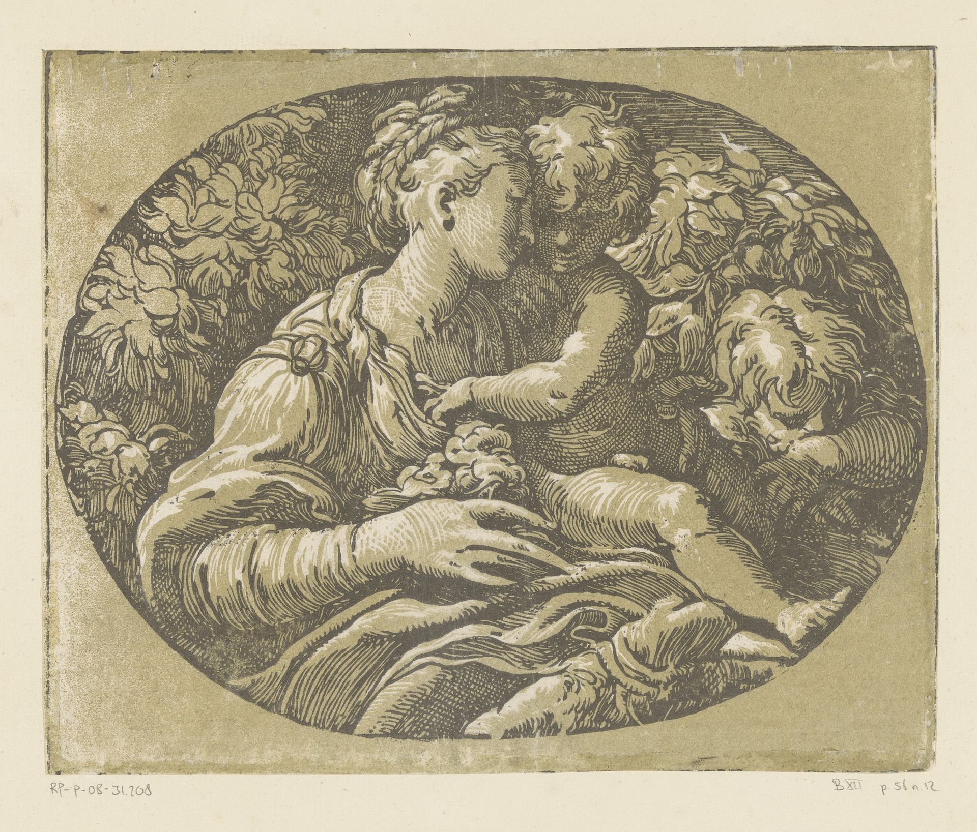 Maria met Kind en Johannes de Doper by Antonio da Trento