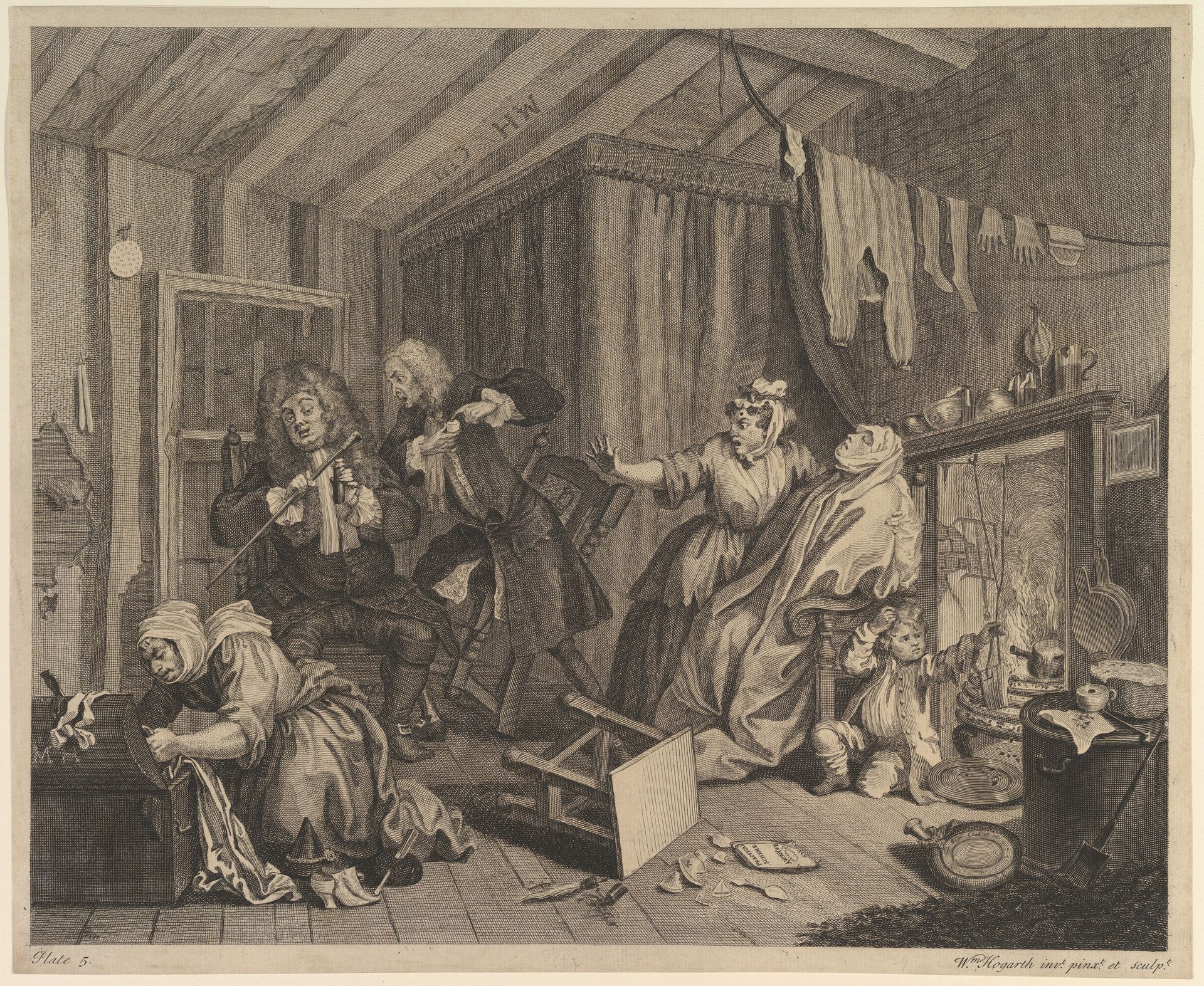 A Harlot's Progress, Plate 5 by William Hogarth