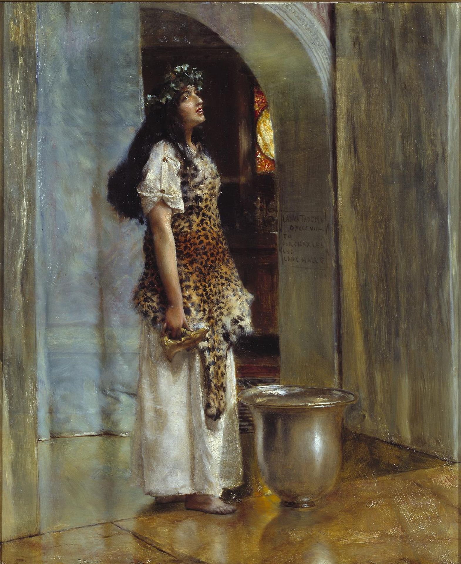 A Priestess of Apollo by  Sir Lawrence Alma-Tadema