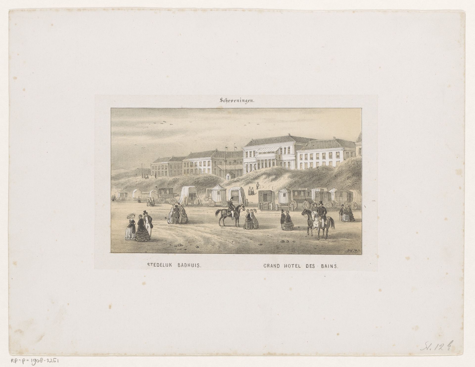 Badhuis in Scheveningen by Hendrik Wilhelmus Last