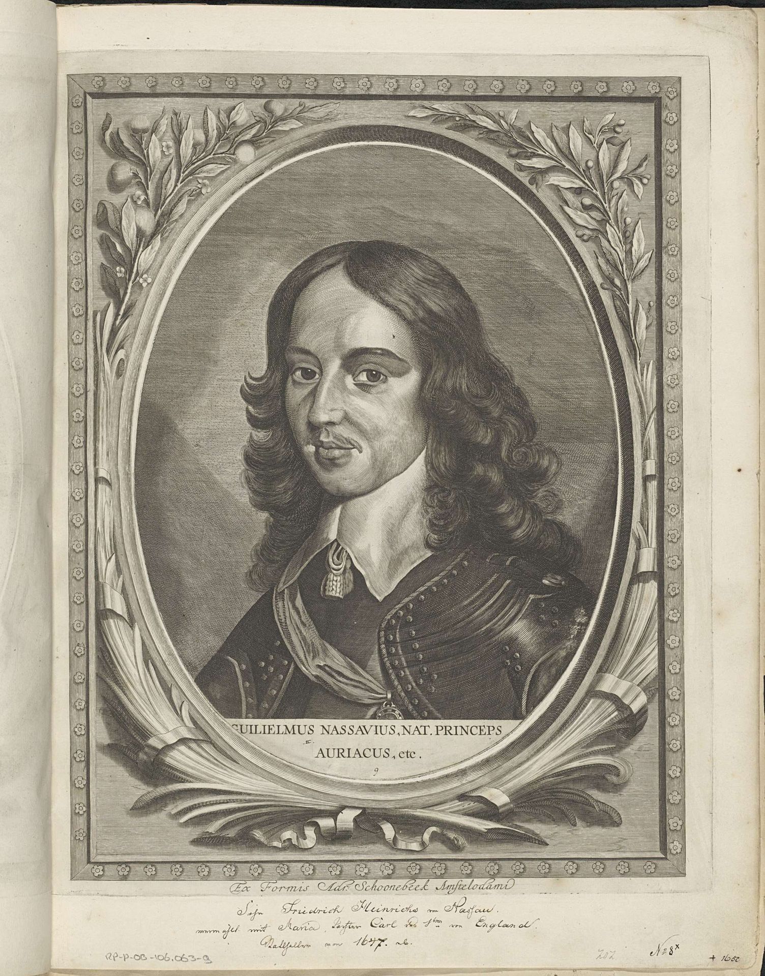 Portret van Willem II, prins van Oranje by Jonas Suyderhoef