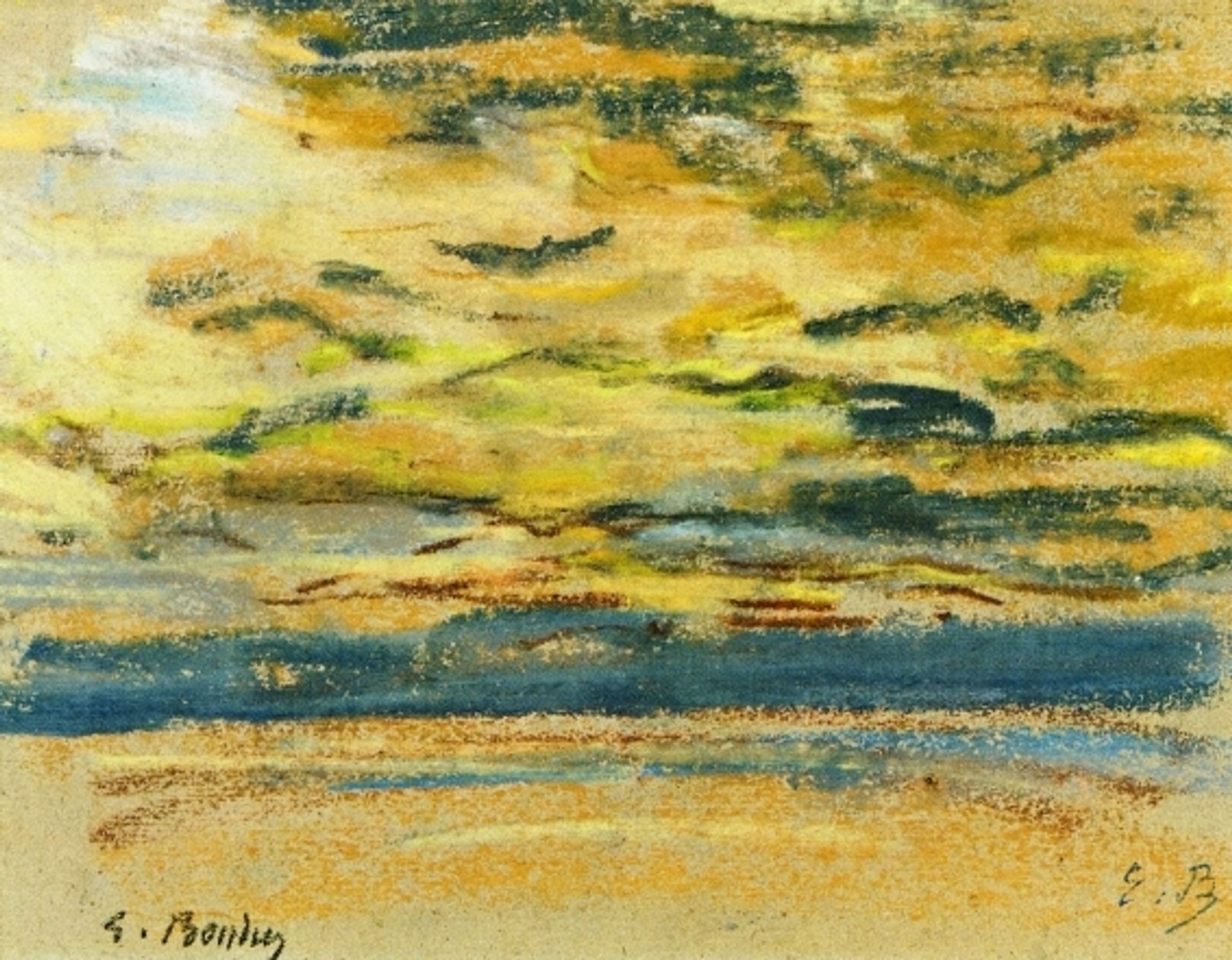 Sky by Eugène Boudin