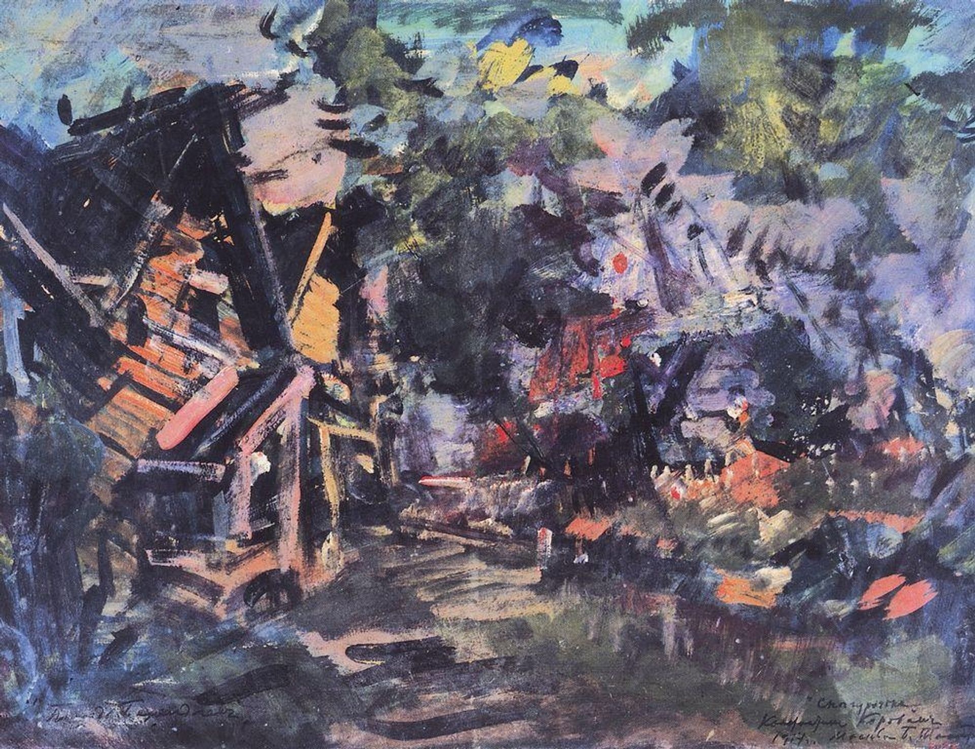 Posad Berendeys by Konstantin Alexeevich Korovin