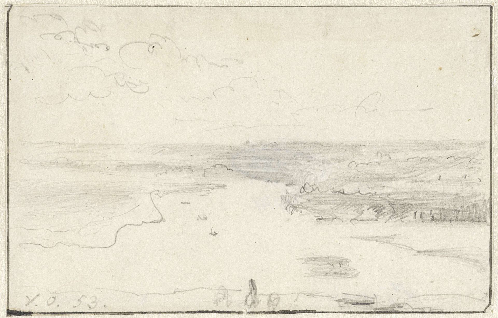 Rivierlandschap bij St. Germain by Georgius Jacobus Johannes van Os