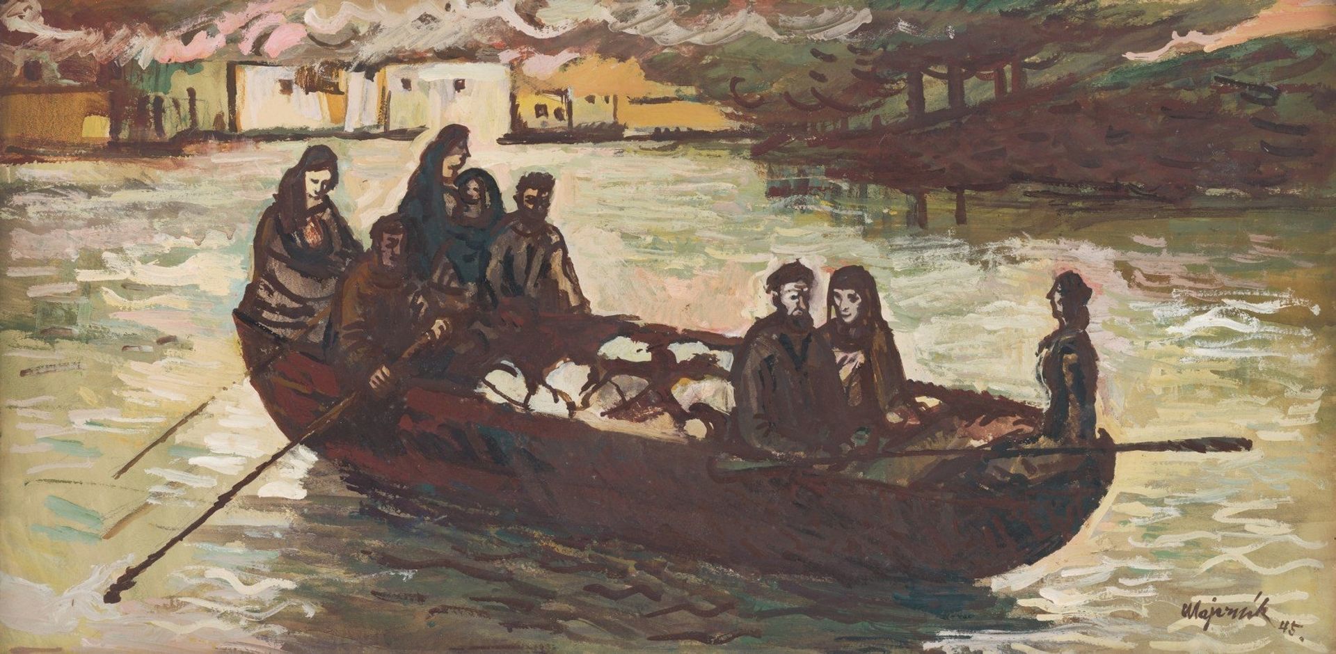 Escape From A Burning Village by Cyprián Majerník