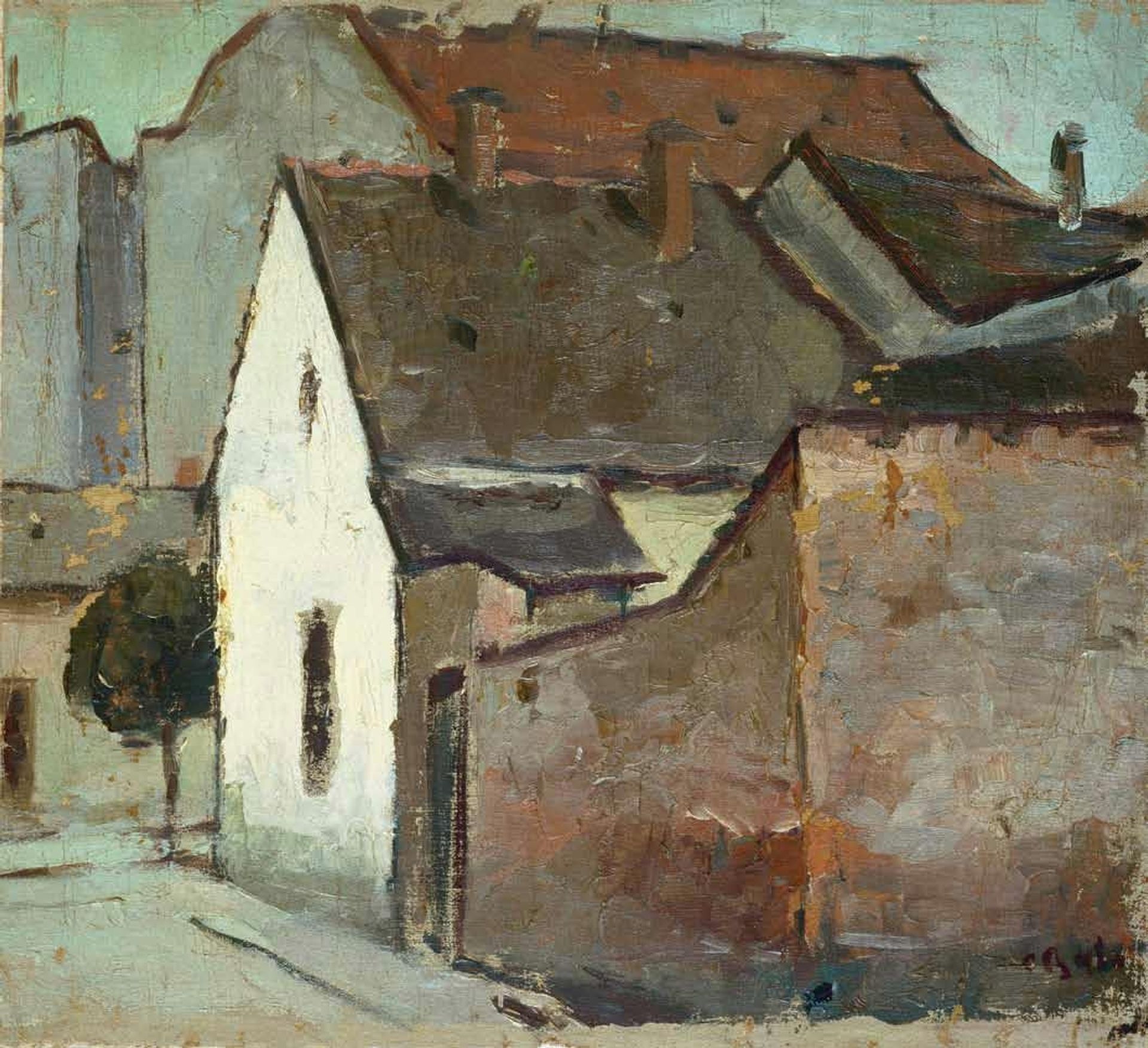Landscape from Caransebes by Corneliu Baba