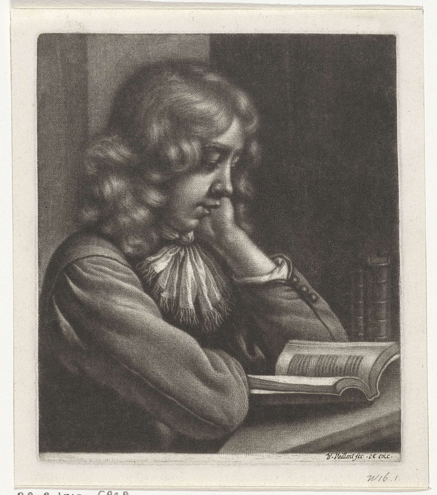 Lezende jongen by Wallerant Vaillant