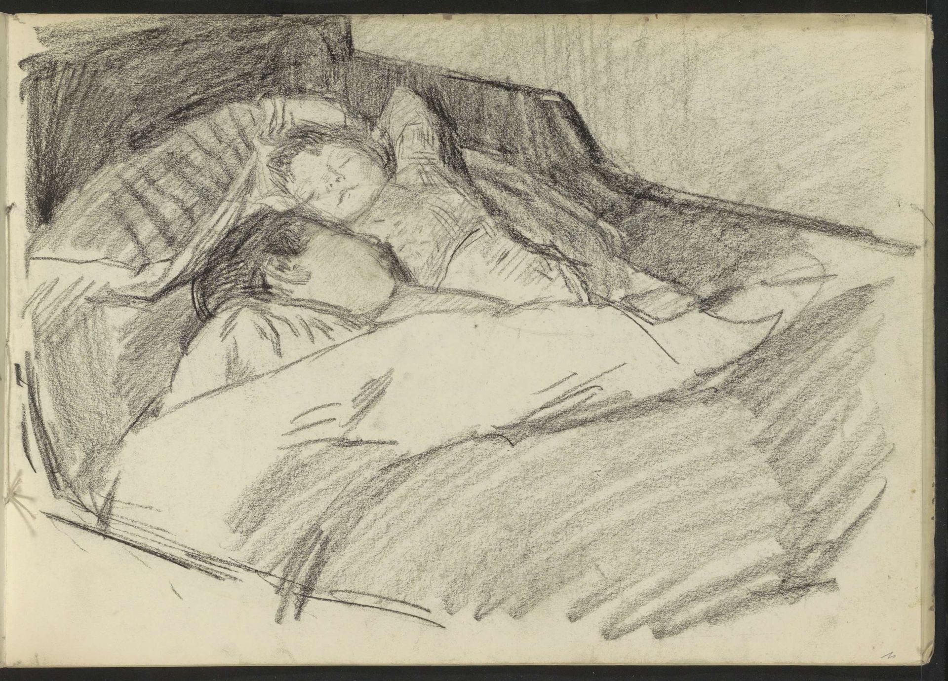 Twee slapende kinderen by Isaac Israels