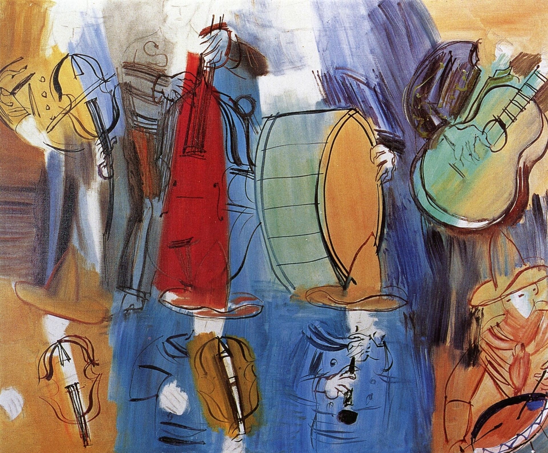 The Mexican Musicians by Raoul Dufy
