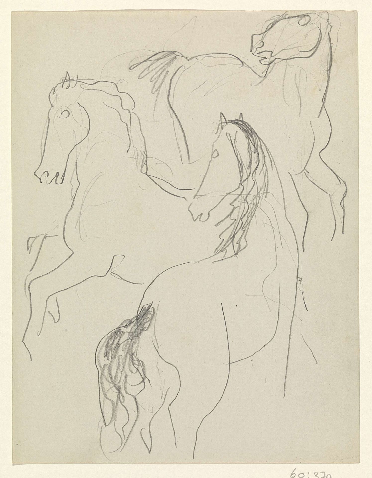 Drie paarden by Leo Gestel