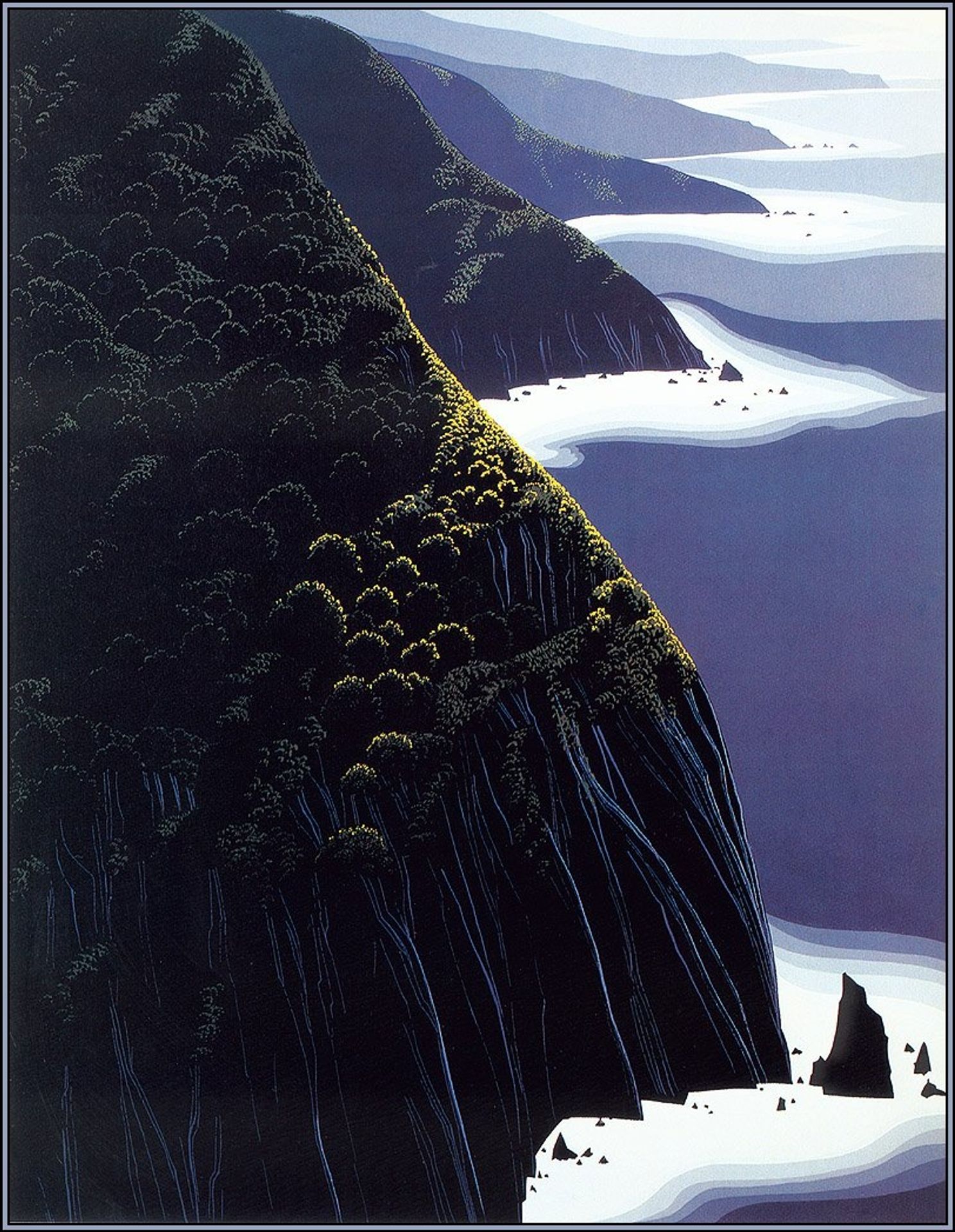 Gray Big Sur by Eyvind Earle