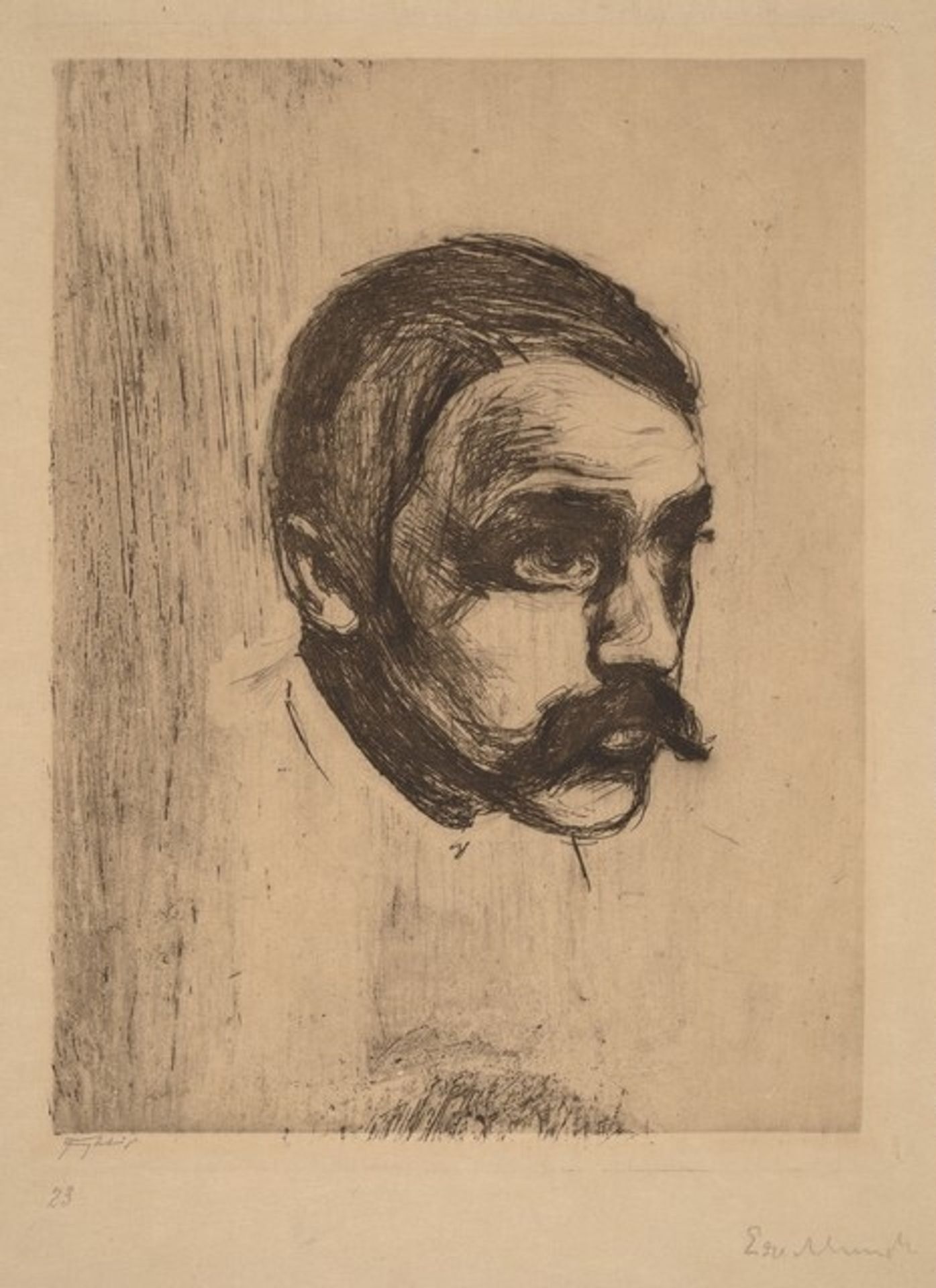 Sigbjorn Obstfelder by Edvard Munch