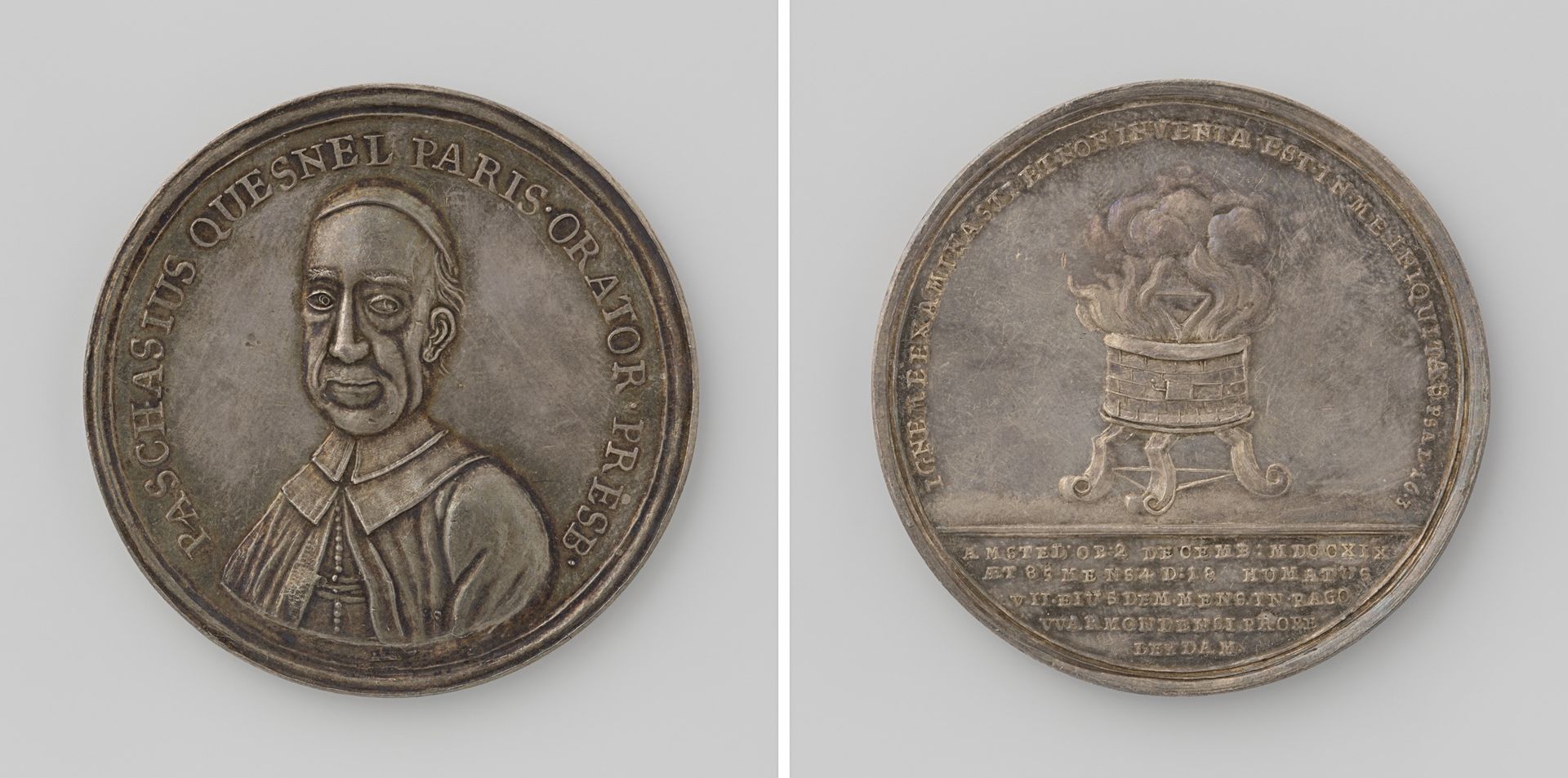 Overlijden van Pasquier Quesnel, priester van het Oratoire te Parijs by Hans Lueder