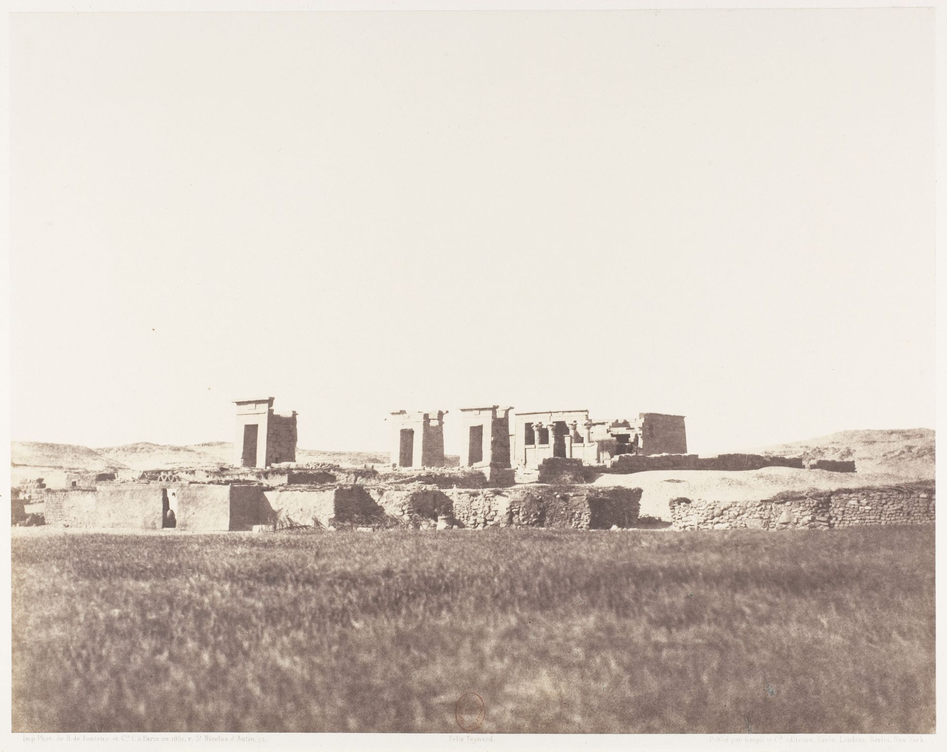 Débôd (Parembole), Vue Générale des Ruines by Félix Teynard