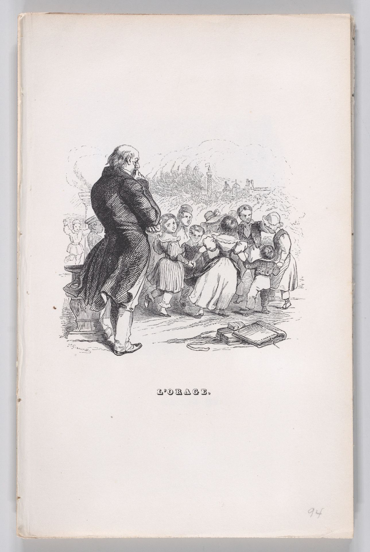 "The Storm" from The Complete Works of Béranger by J. J. Grandville