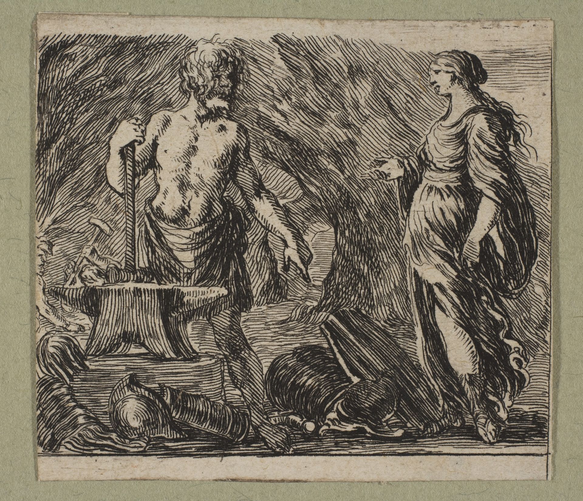 Vulcan et Thetis by Stefano della Bella