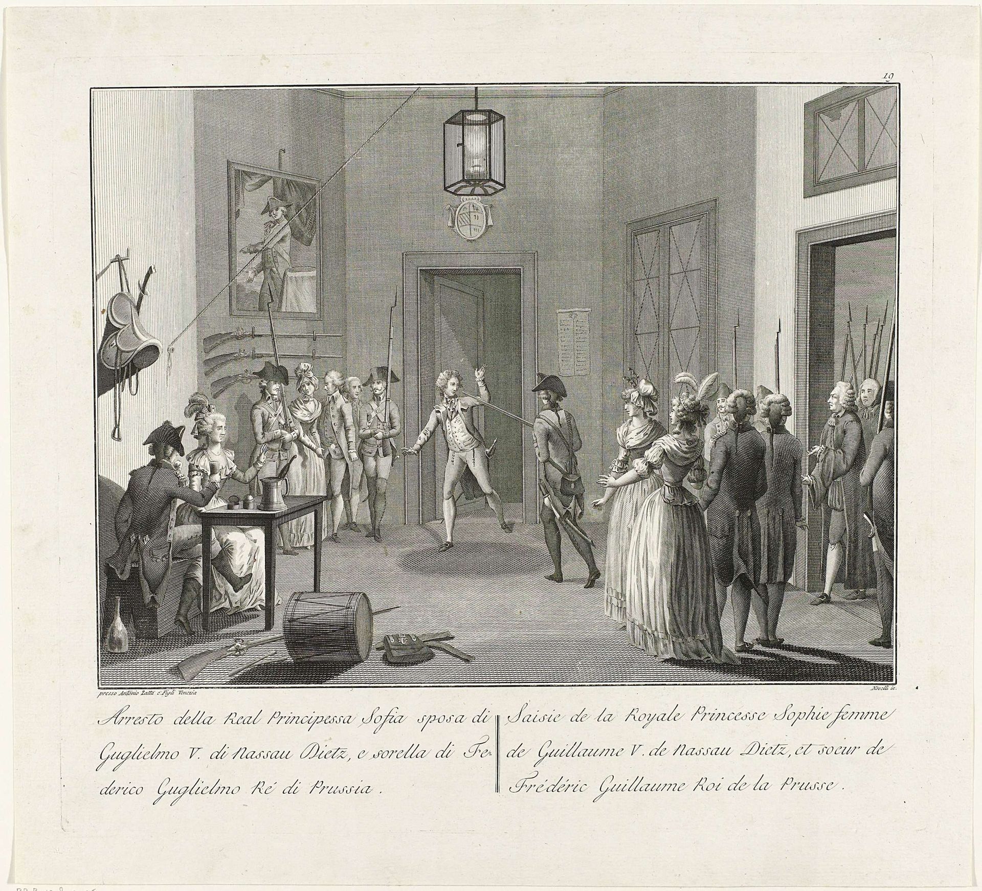 Aanhouding van prinses Wilhelmina bij Goejanverwellesluis, 1787 by Anonymous