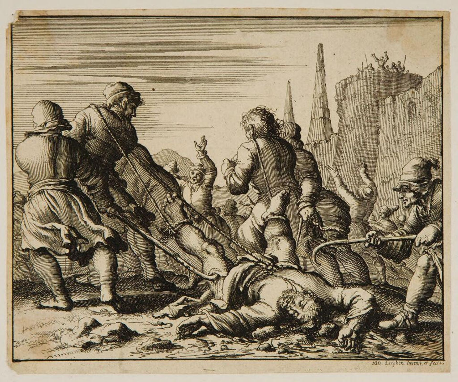 Martyrdom of a saint by Jan Luyken