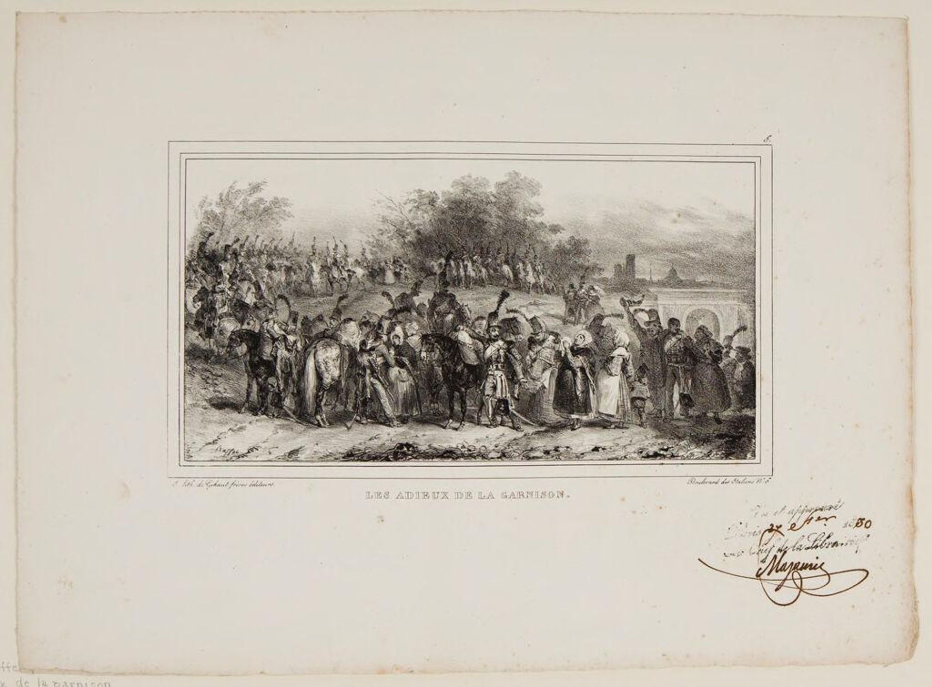 Farewells of the Garrison by Auguste Raffet