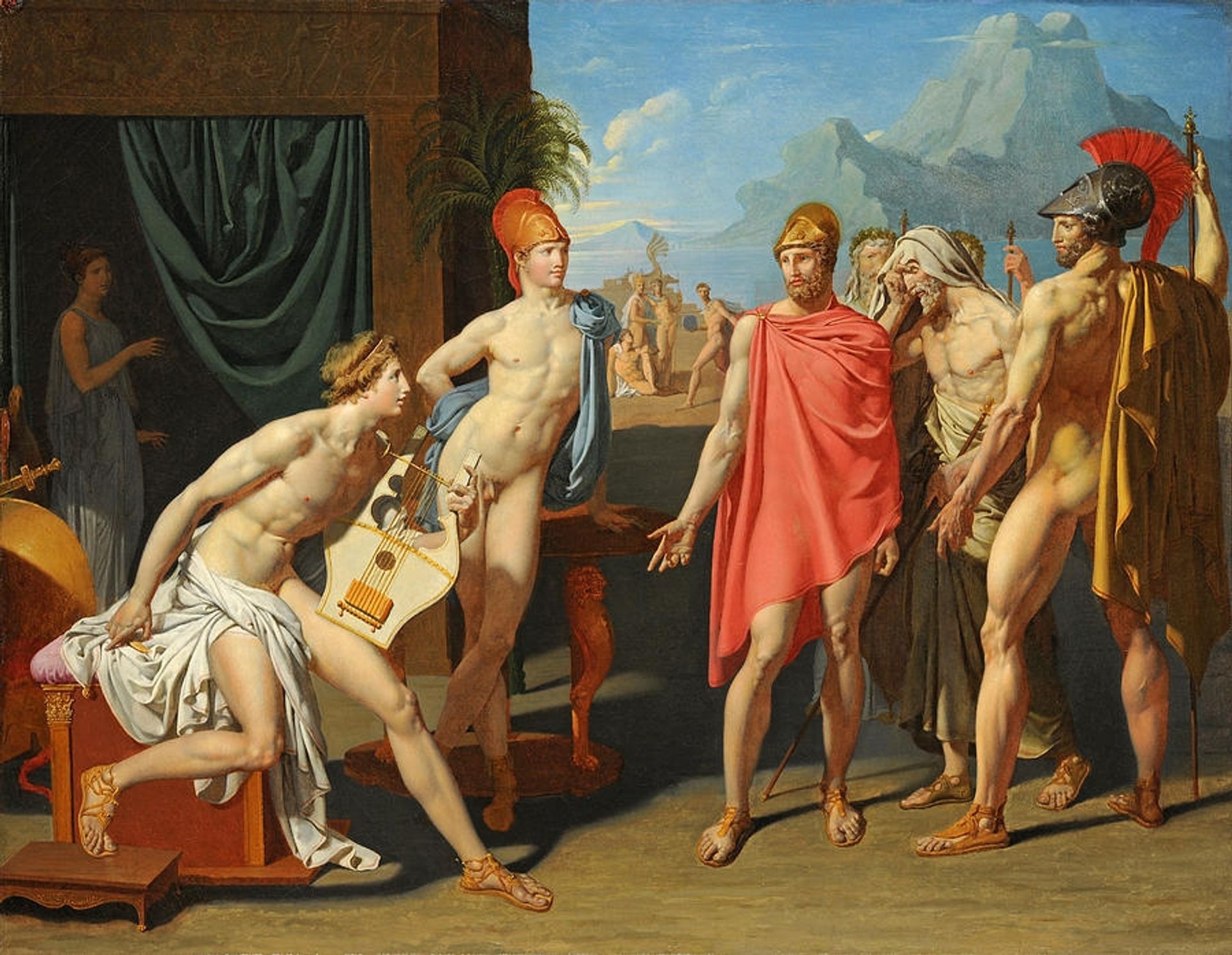 Ambassadors Sent by Agamemnon to Urge Achilles to Fight by Jean Auguste Dominique Ingres