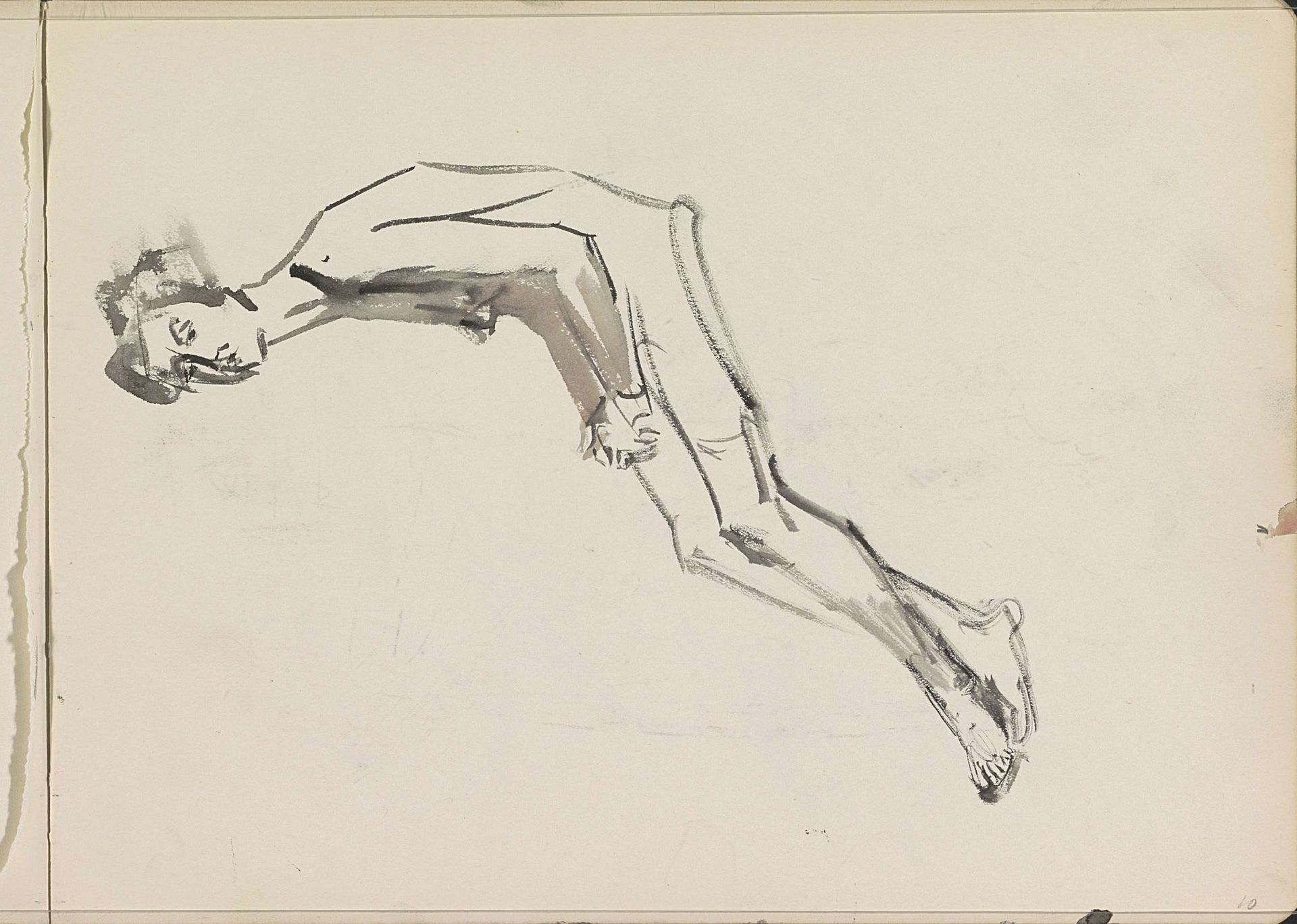 Seated Female Nude by Isaac Israels