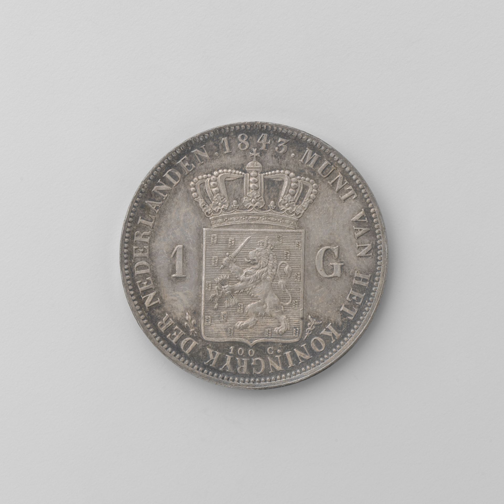 Nederlandse gulden, 1843 by Willem II (koning der Nederlanden)